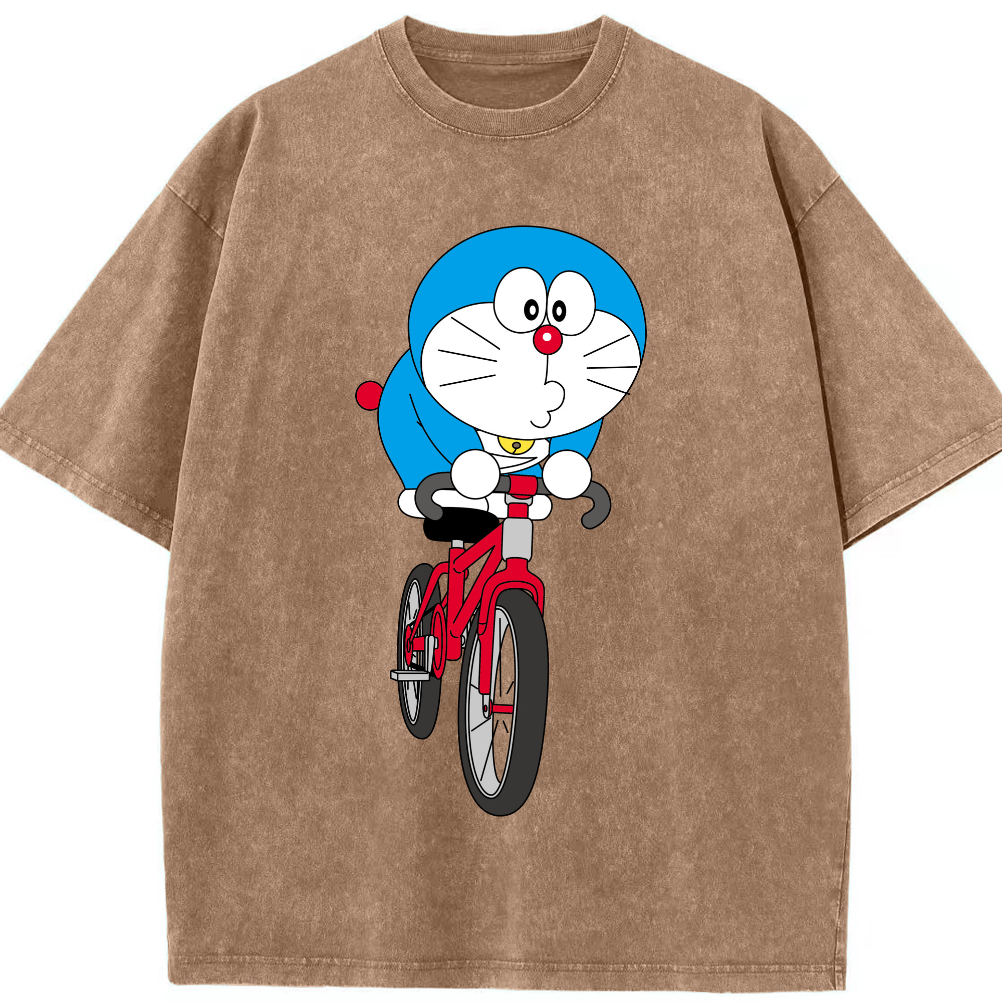 （画像用） ドラえもん Doraemon 綿100% ヴィンテージ風 半袖Tシャツ（フロントプリント）