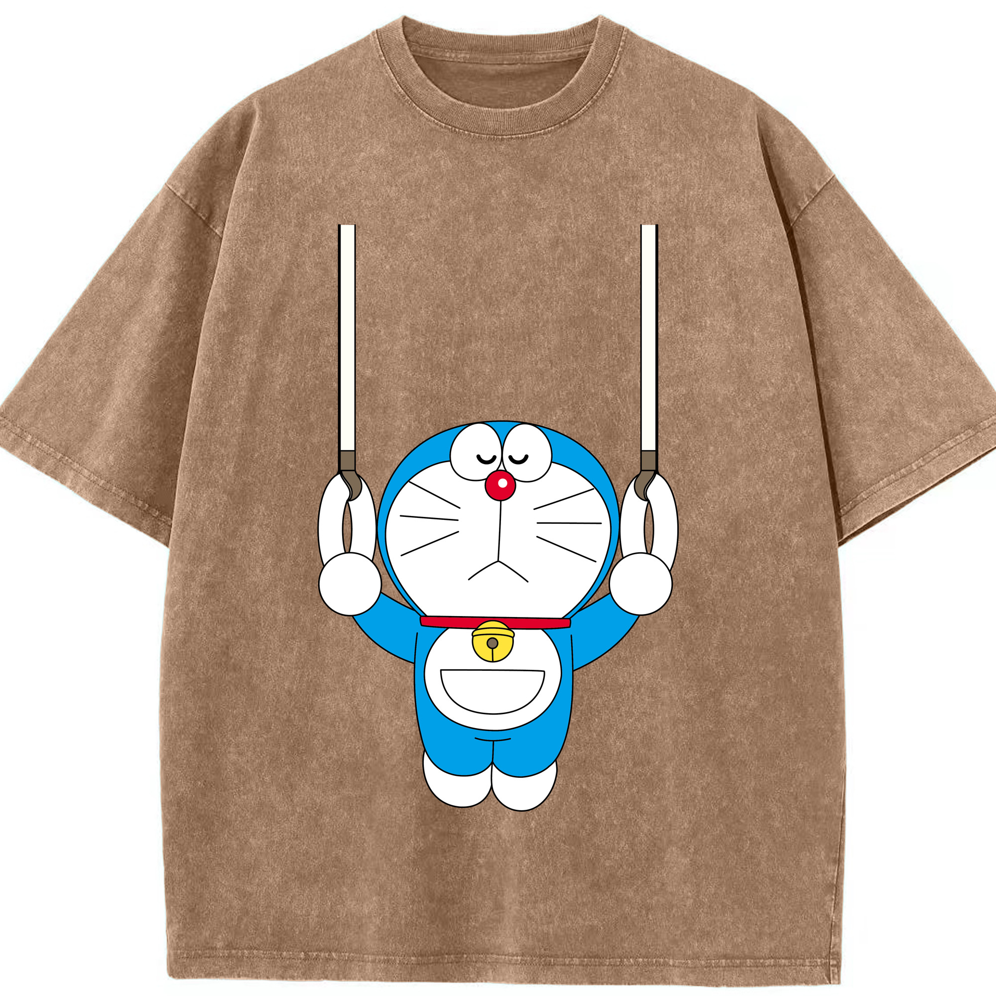 （画像用） ドラえもん Doraemon 綿100% ヴィンテージ風 半袖Tシャツ（フロントプリント）