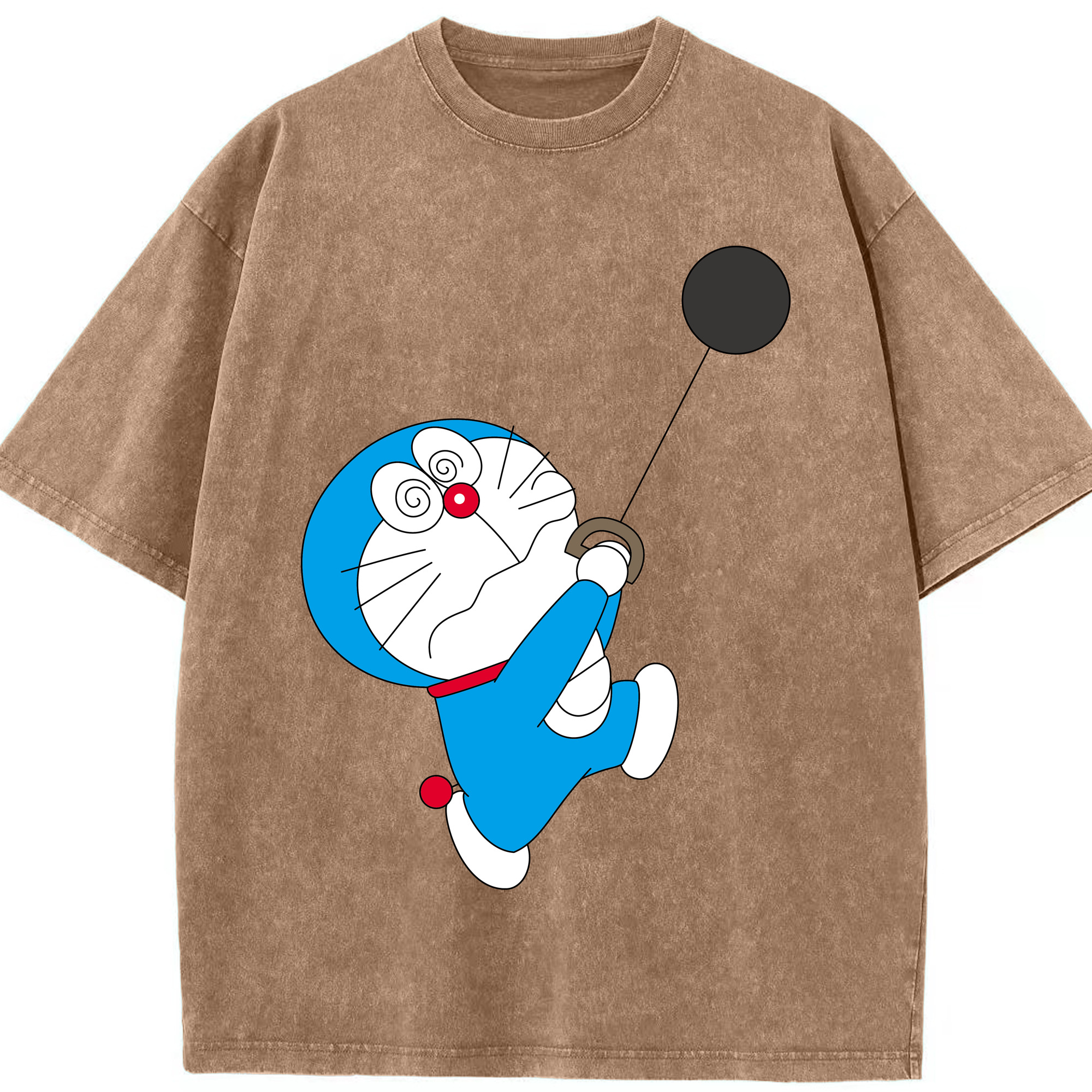 （画像用） ドラえもん Doraemon 綿100% ヴィンテージ風 半袖Tシャツ（フロントプリント）