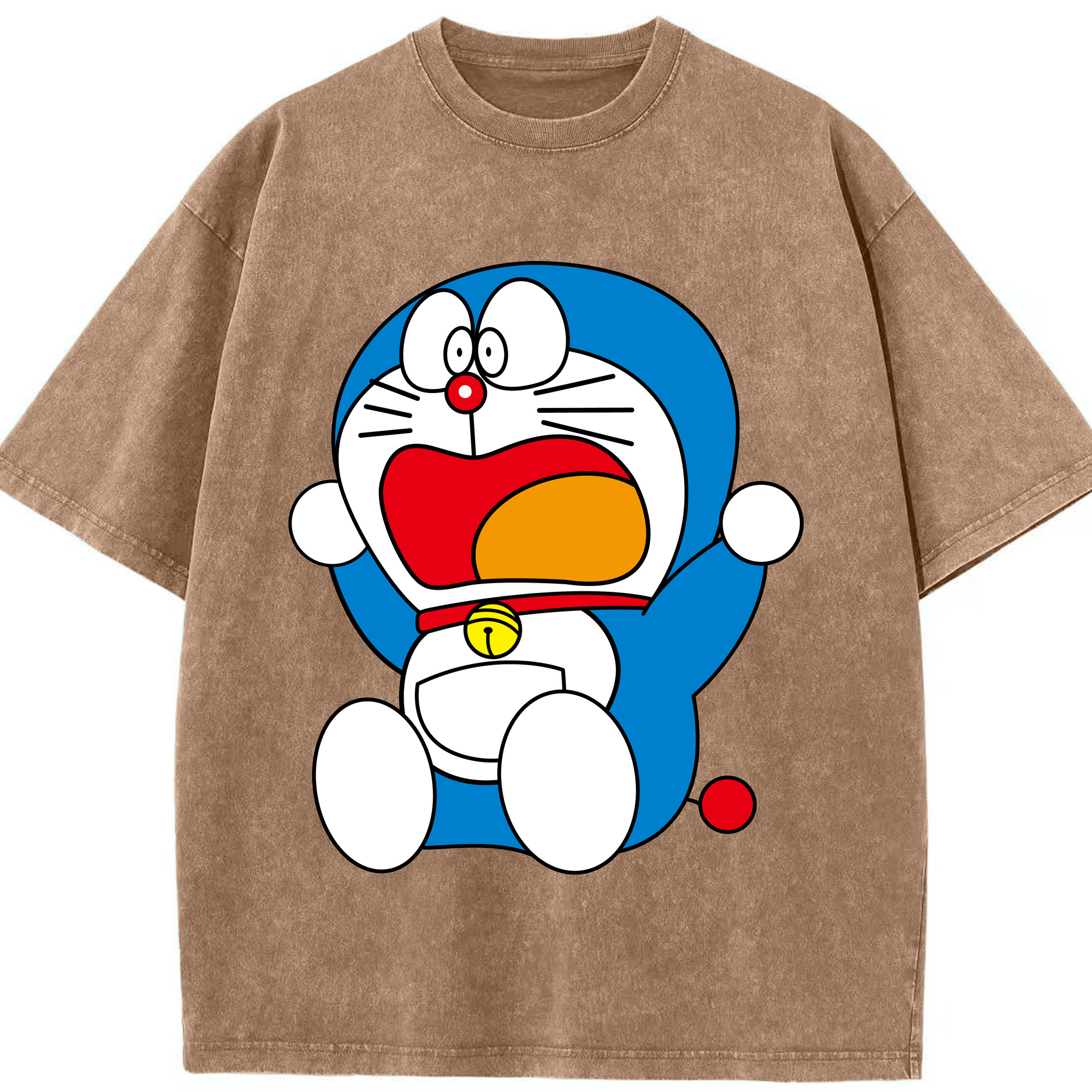 （画像用） ドラえもん Doraemon 綿100% ヴィンテージ風 半袖Tシャツ（フロントプリント）