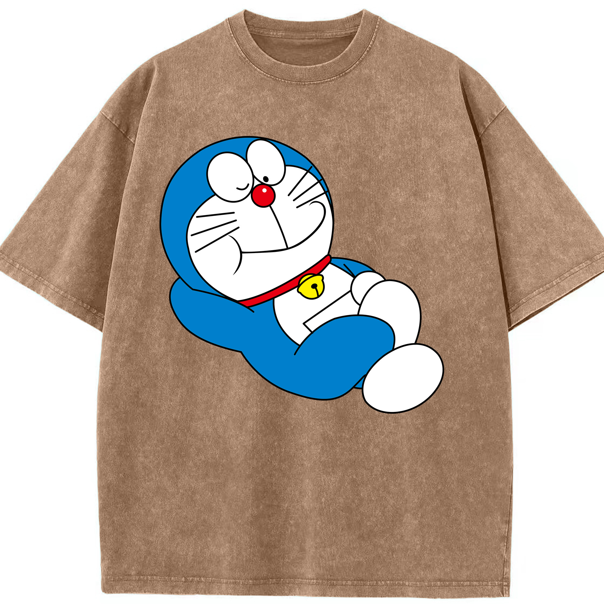 （画像用） ドラえもん Doraemon 綿100% ヴィンテージ風 半袖Tシャツ（フロントプリント）