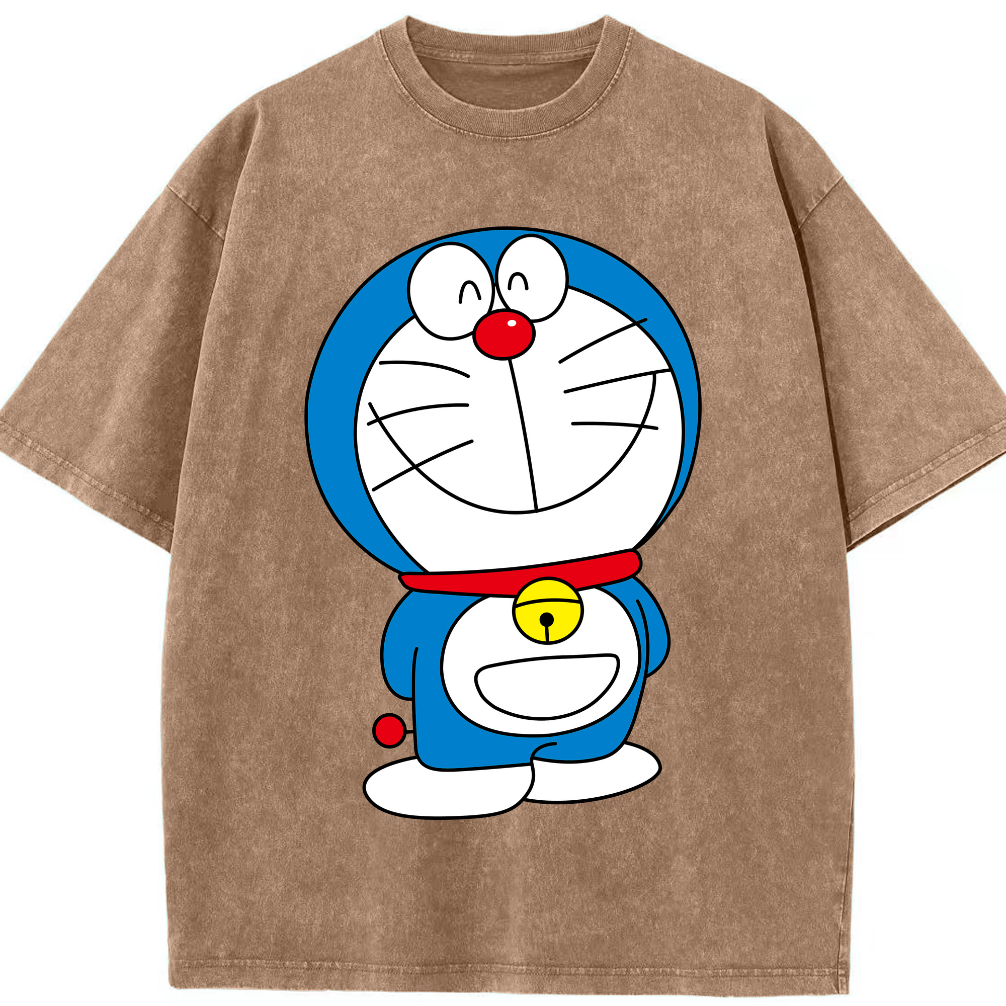 （画像用） ドラえもん Doraemon 綿100% ヴィンテージ風 半袖Tシャツ（フロントプリント）