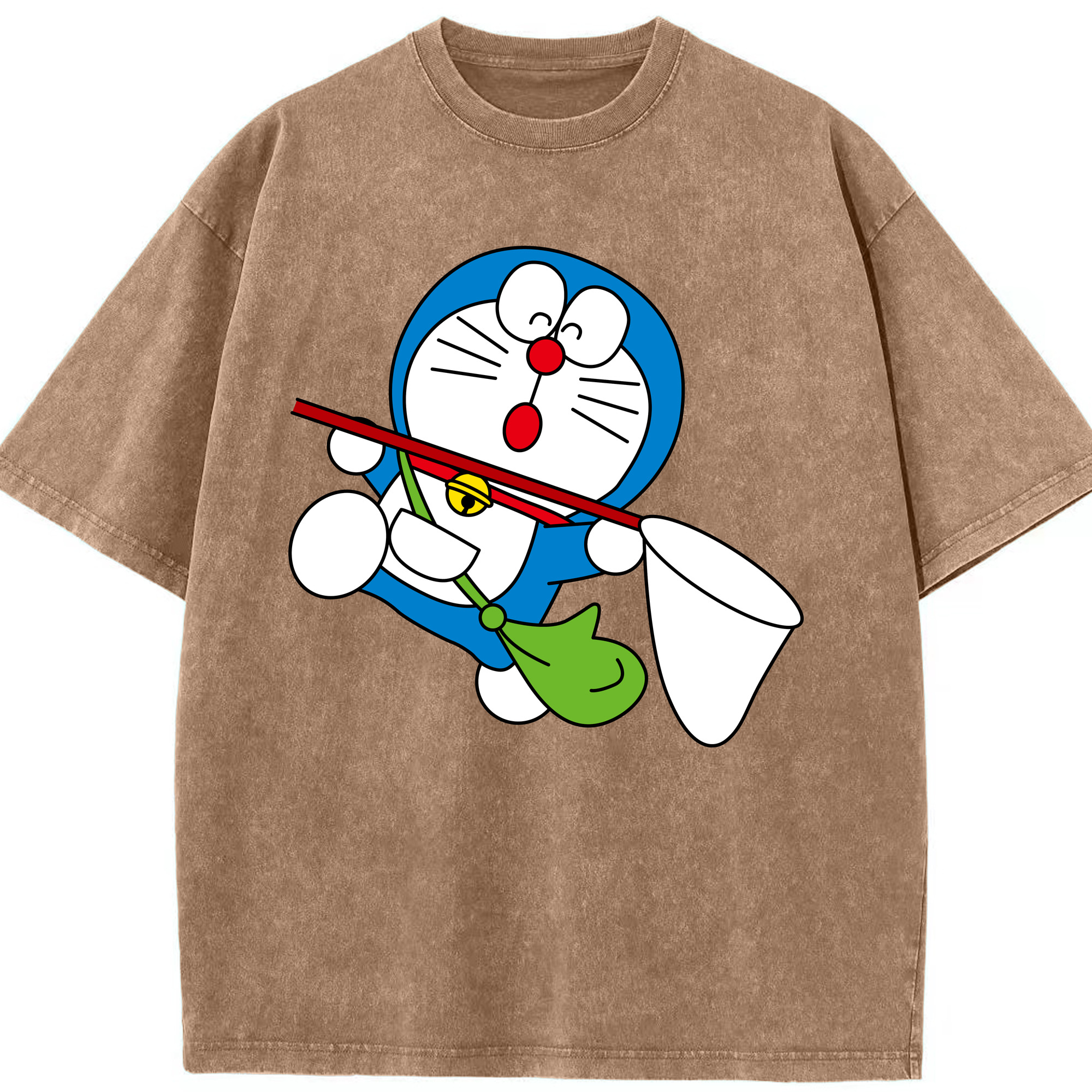 （画像用） ドラえもん Doraemon 綿100% ヴィンテージ風 半袖Tシャツ（フロントプリント）