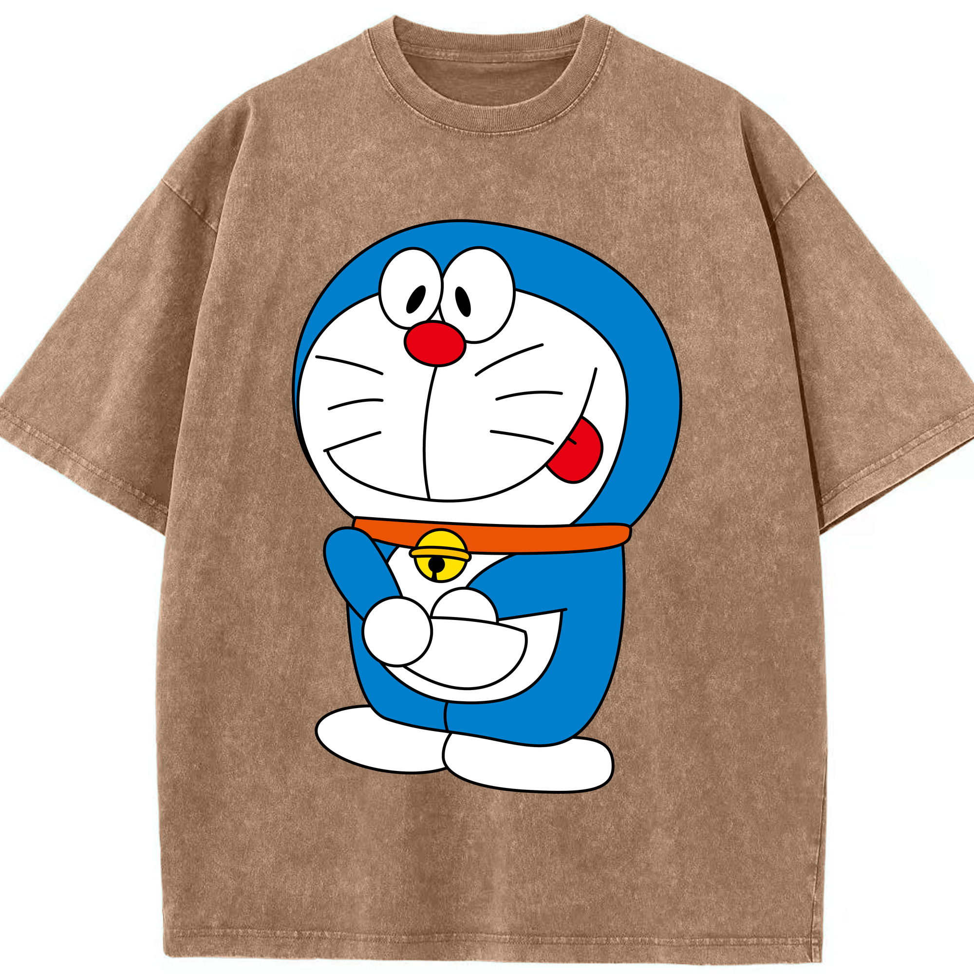 （画像用） ドラえもん Doraemon 綿100% ヴィンテージ風 半袖Tシャツ（フロントプリント）