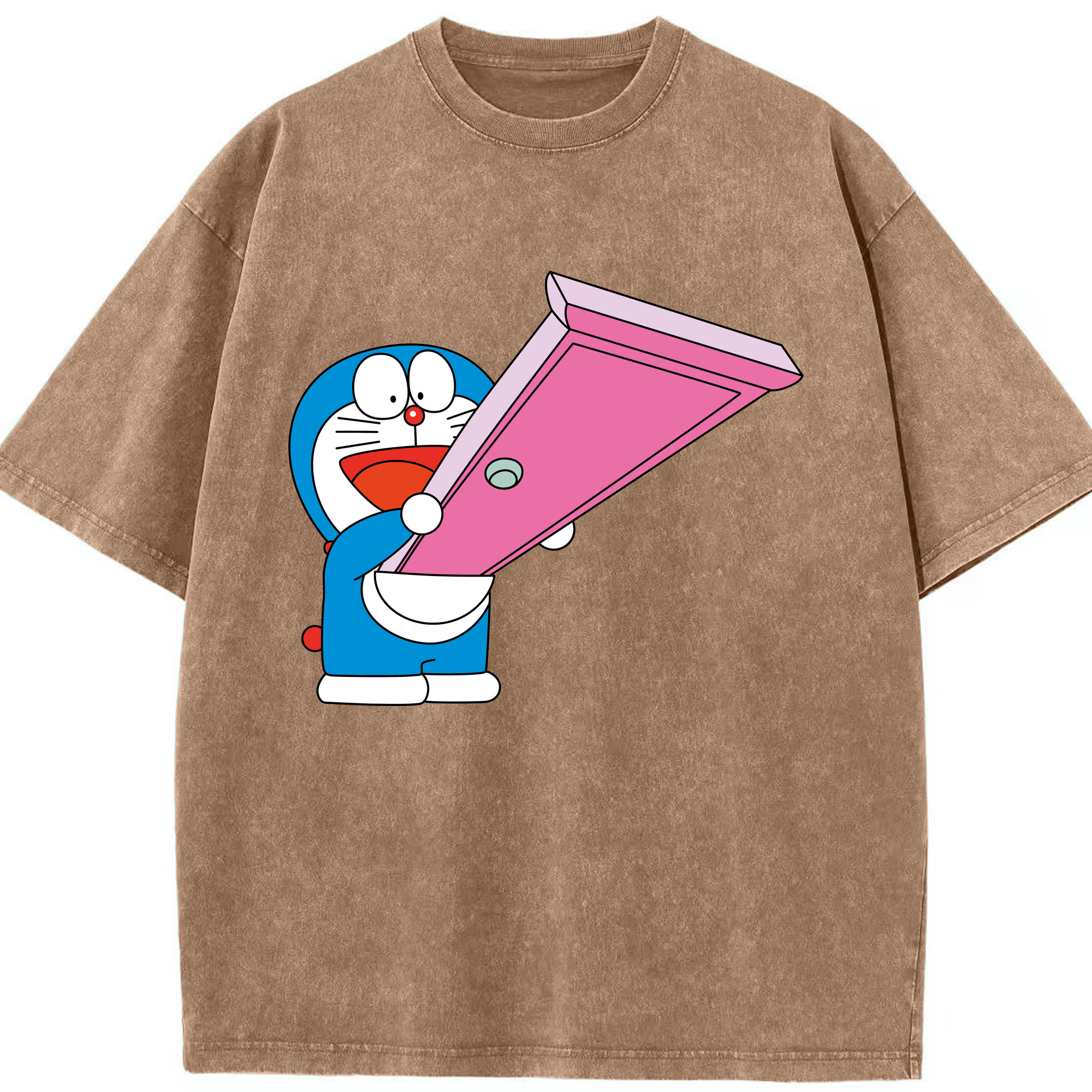 （画像用） ドラえもん Doraemon 綿100% ヴィンテージ風 半袖Tシャツ（フロントプリント）