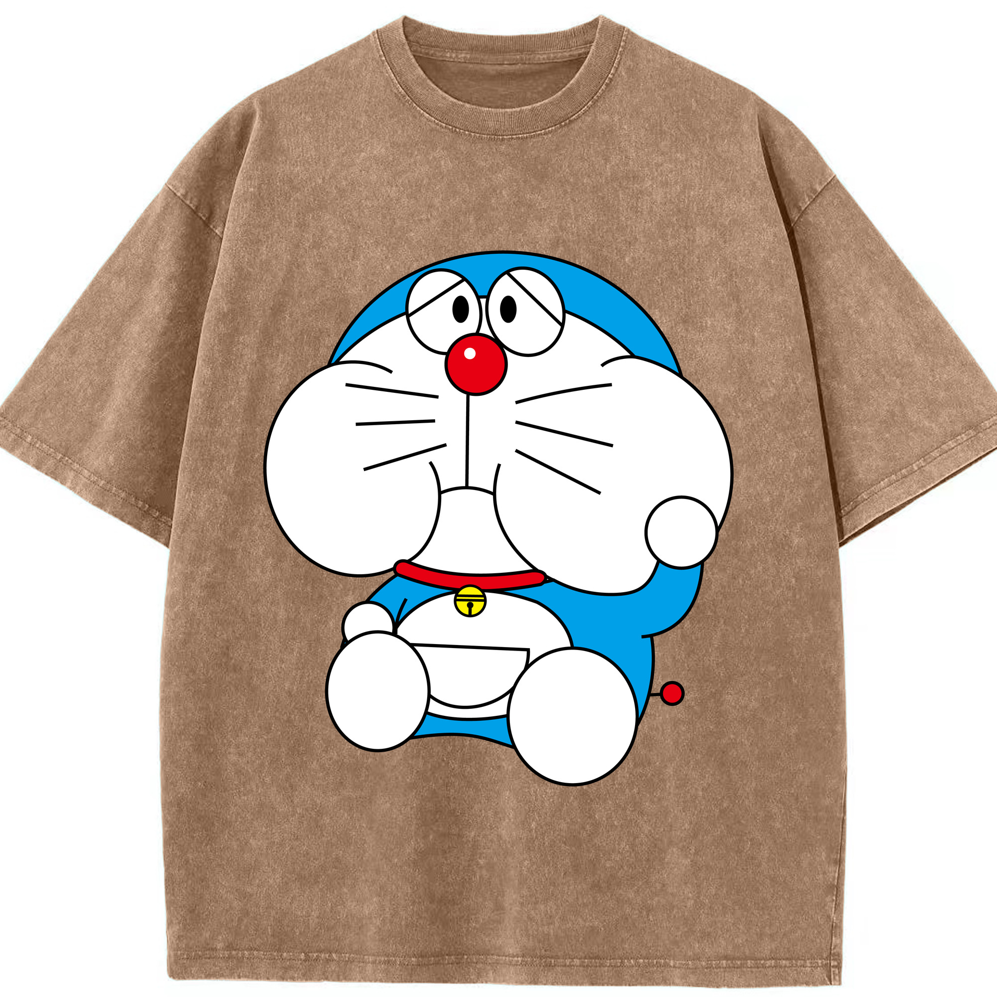 （画像用） ドラえもん Doraemon 綿100% ヴィンテージ風 半袖Tシャツ（フロントプリント）
