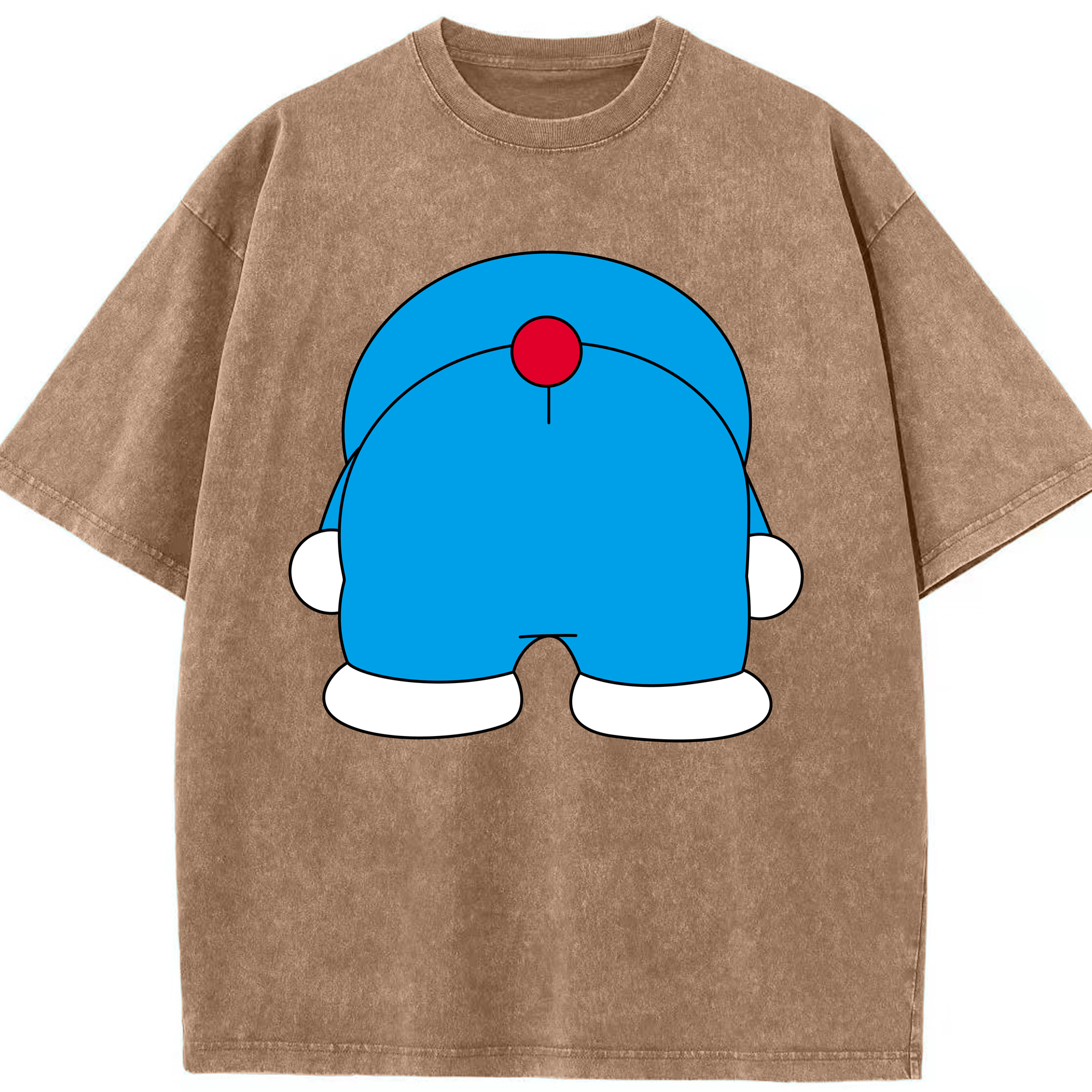 （画像用） ドラえもん Doraemon 綿100% ヴィンテージ風 半袖Tシャツ（フロントプリント）