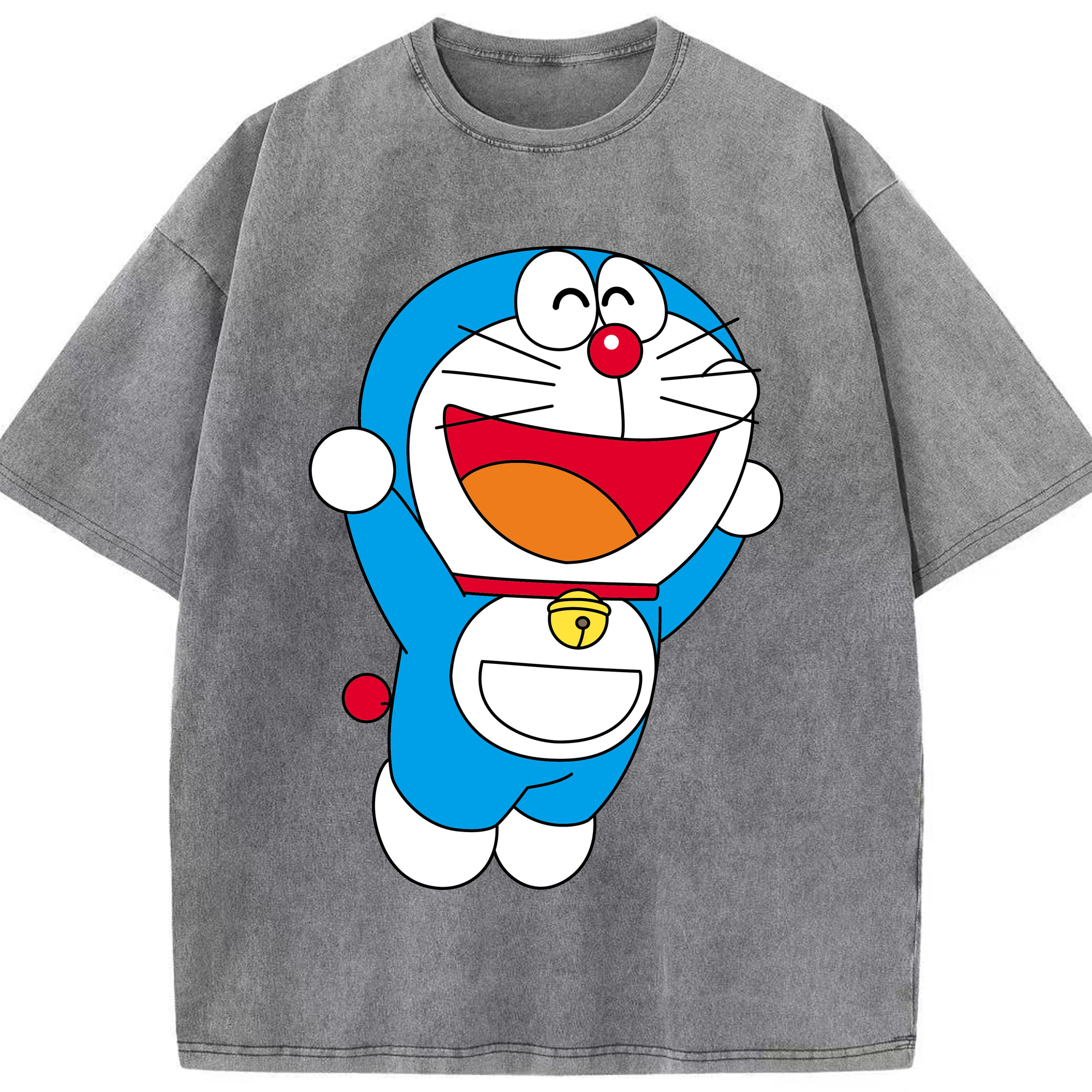 （画像用） ドラえもん Doraemon 綿100% ヴィンテージ風 半袖Tシャツ（フロントプリント）