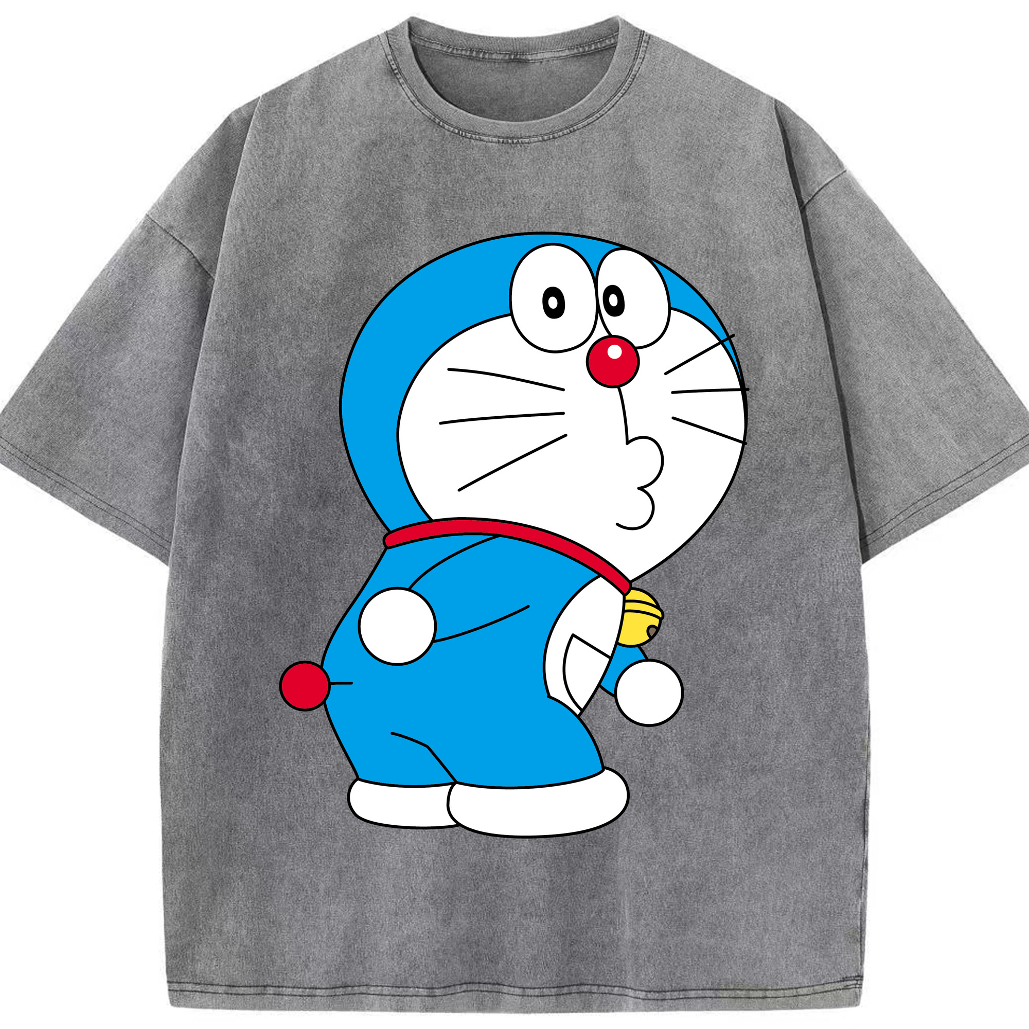 （画像用） ドラえもん Doraemon 綿100% ヴィンテージ風 半袖Tシャツ（フロントプリント）