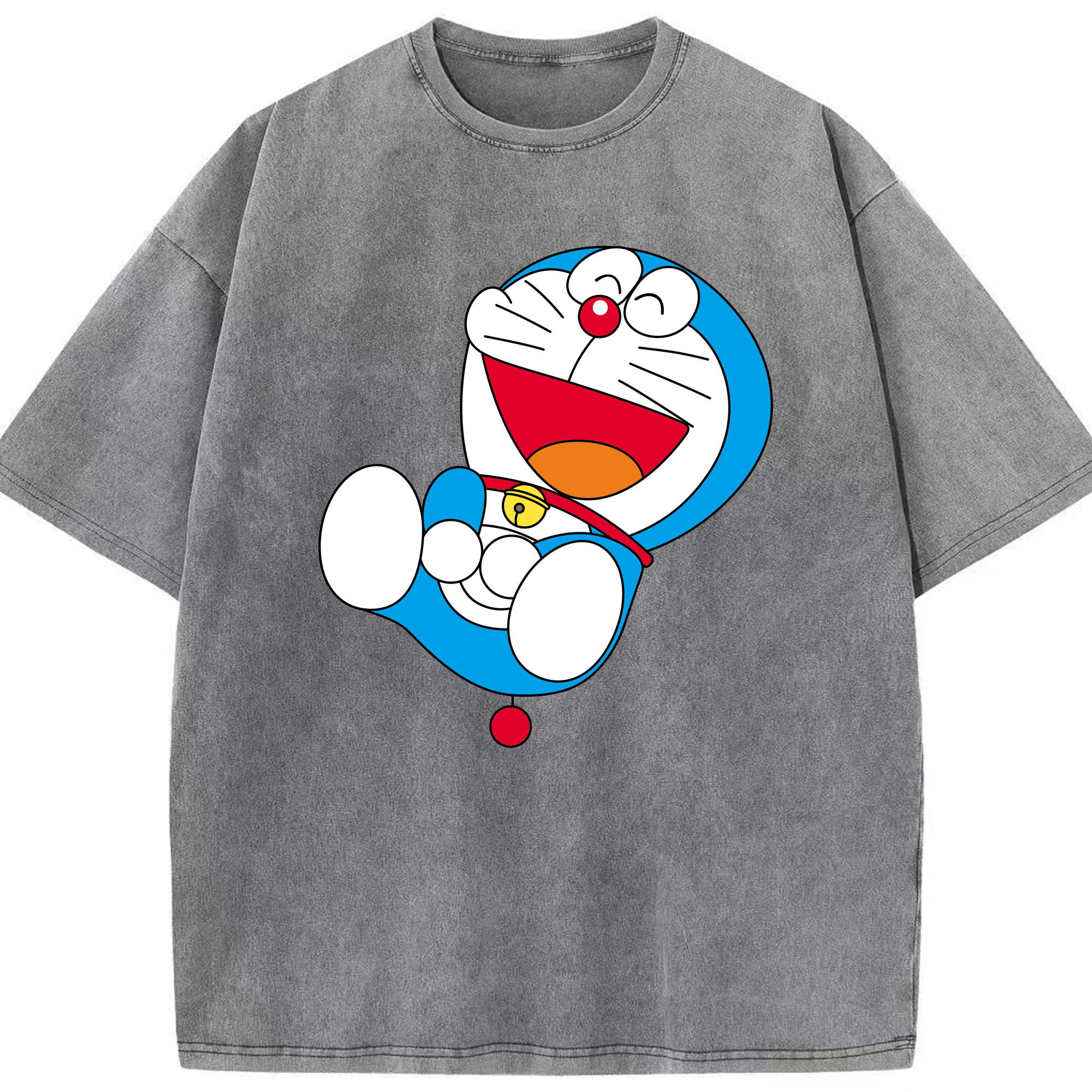 （画像用） ドラえもん Doraemon 綿100% ヴィンテージ風 半袖Tシャツ（フロントプリント）