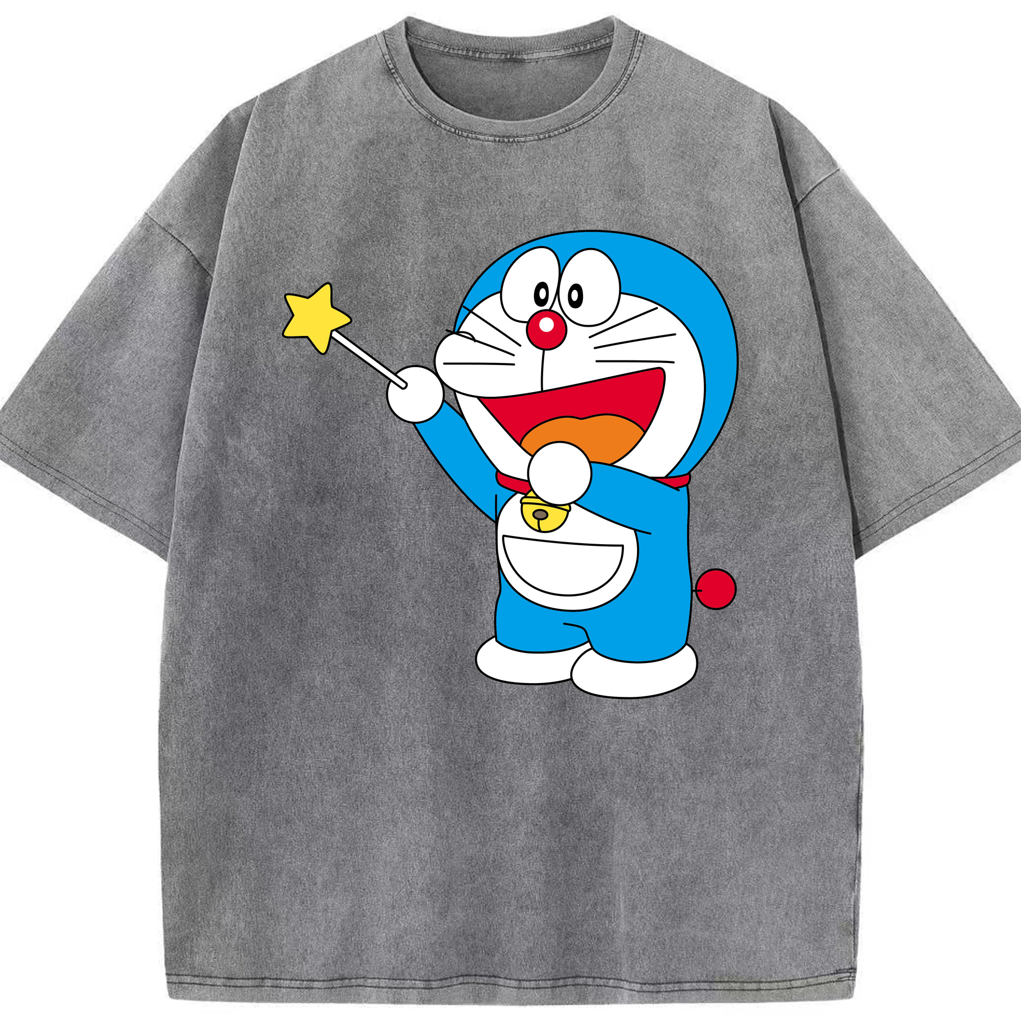 （画像用） ドラえもん Doraemon 綿100% ヴィンテージ風 半袖Tシャツ（フロントプリント）
