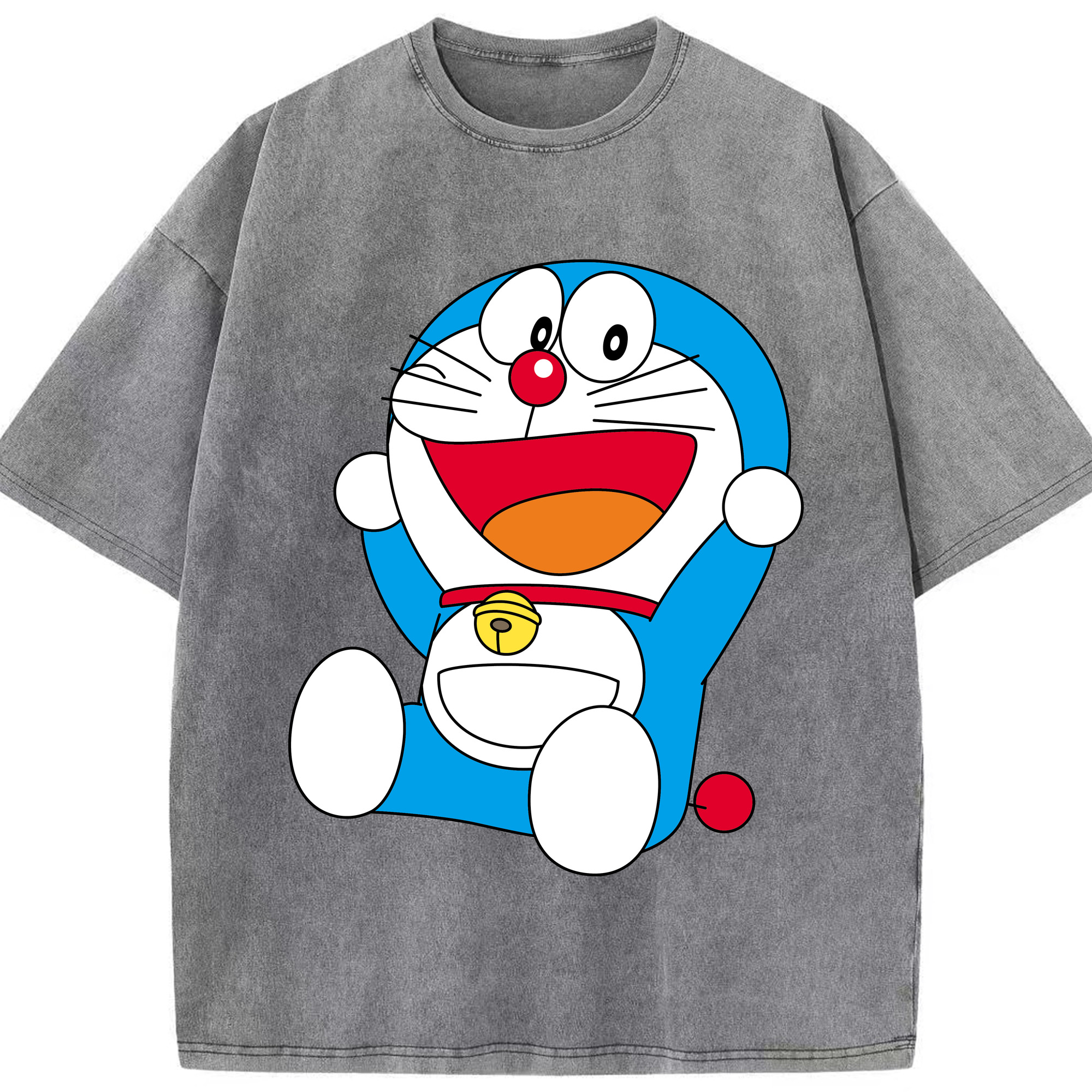 （画像用） ドラえもん Doraemon 綿100% ヴィンテージ風 半袖Tシャツ（フロントプリント）