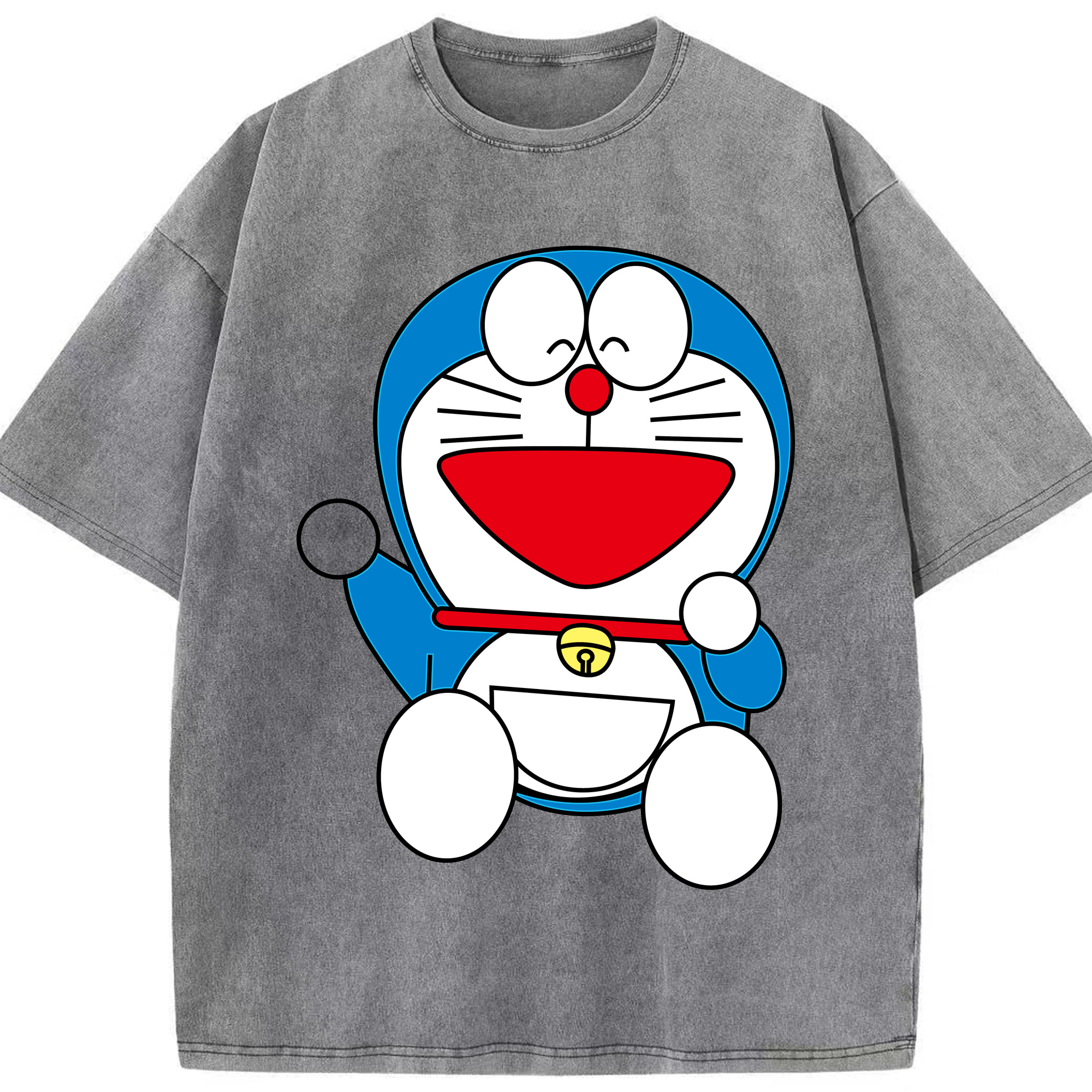 （画像用） ドラえもん Doraemon 綿100% ヴィンテージ風 半袖Tシャツ（フロントプリント）