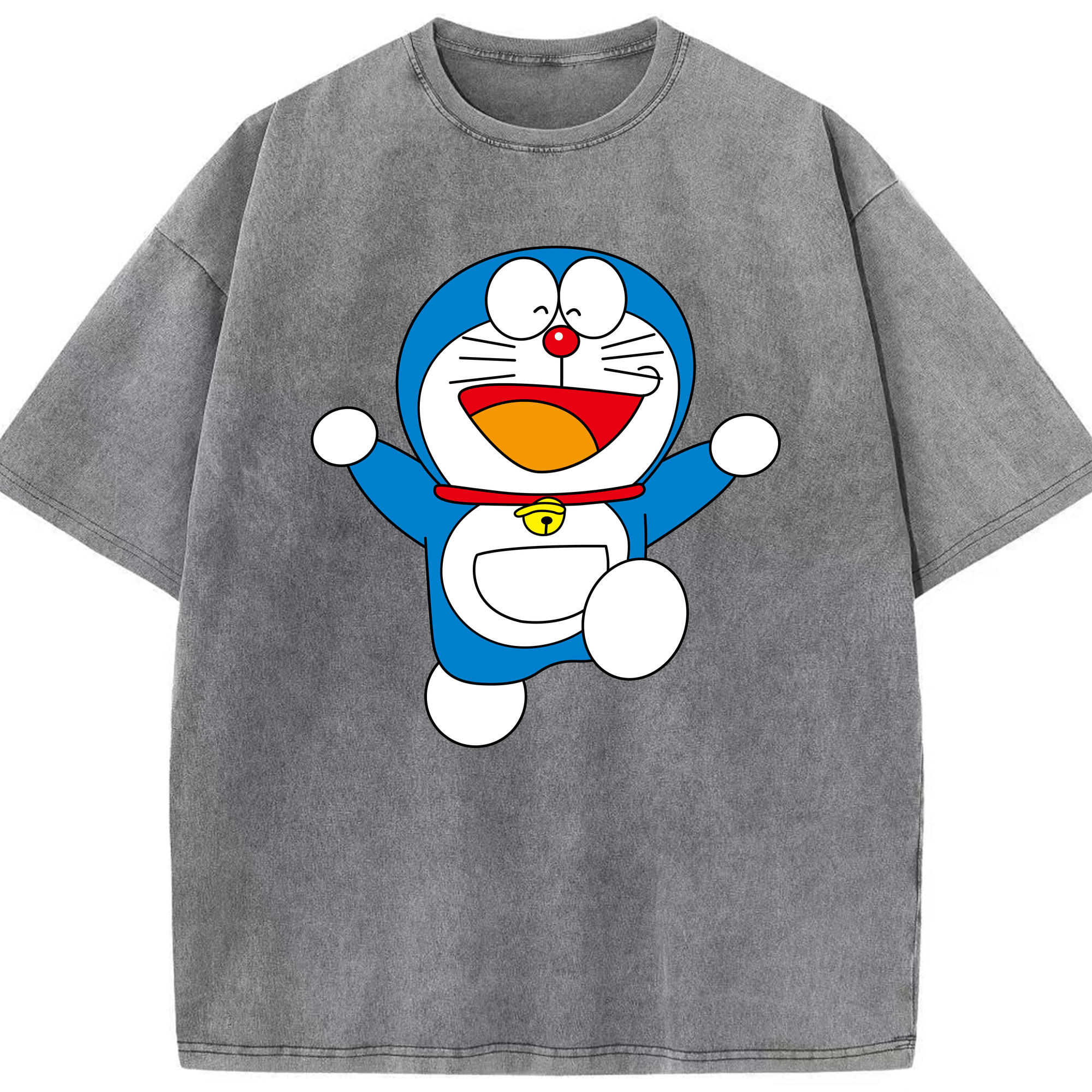 （画像用） ドラえもん Doraemon 綿100% ヴィンテージ風 半袖Tシャツ（フロントプリント）