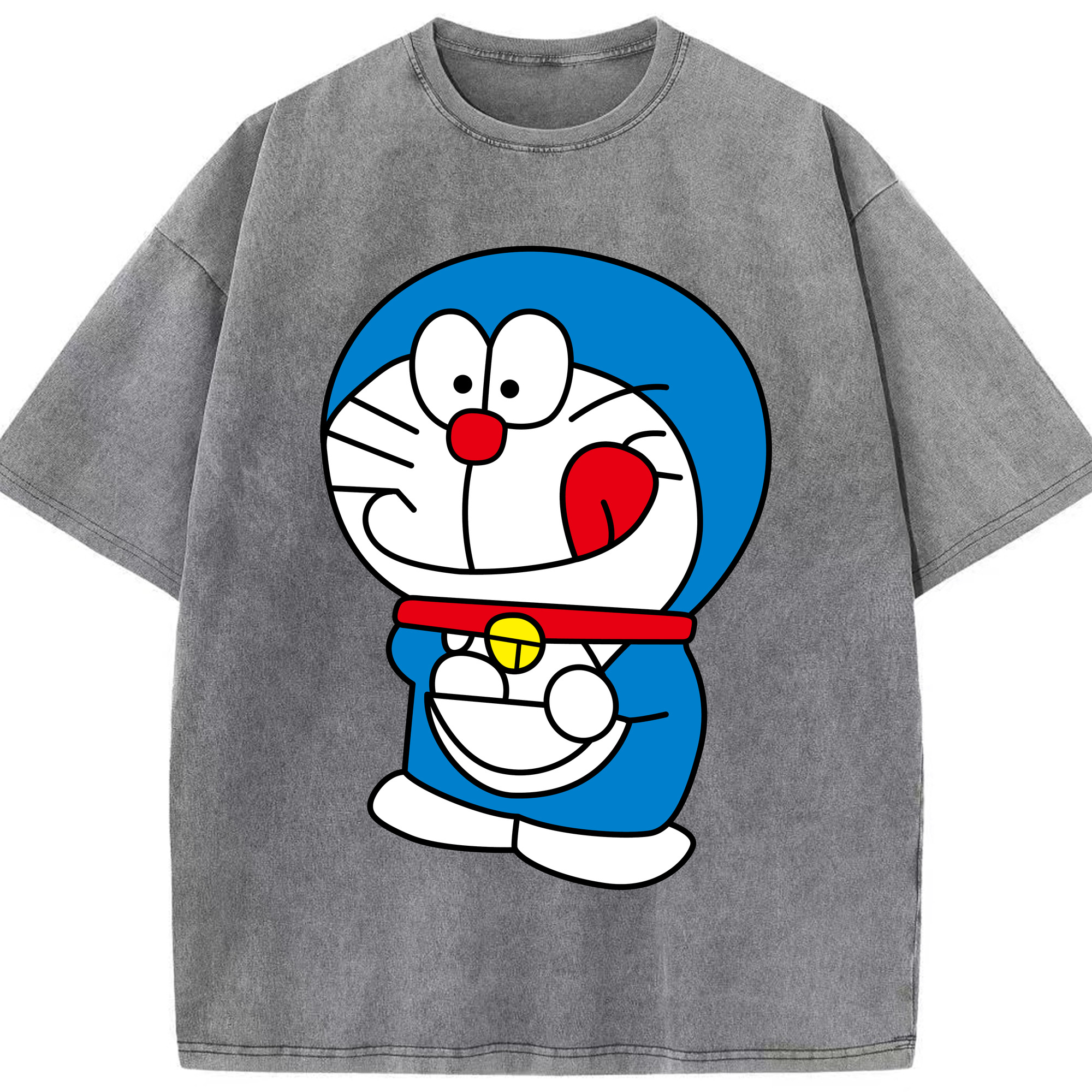 （画像用） ドラえもん Doraemon 綿100% ヴィンテージ風 半袖Tシャツ（フロントプリント）