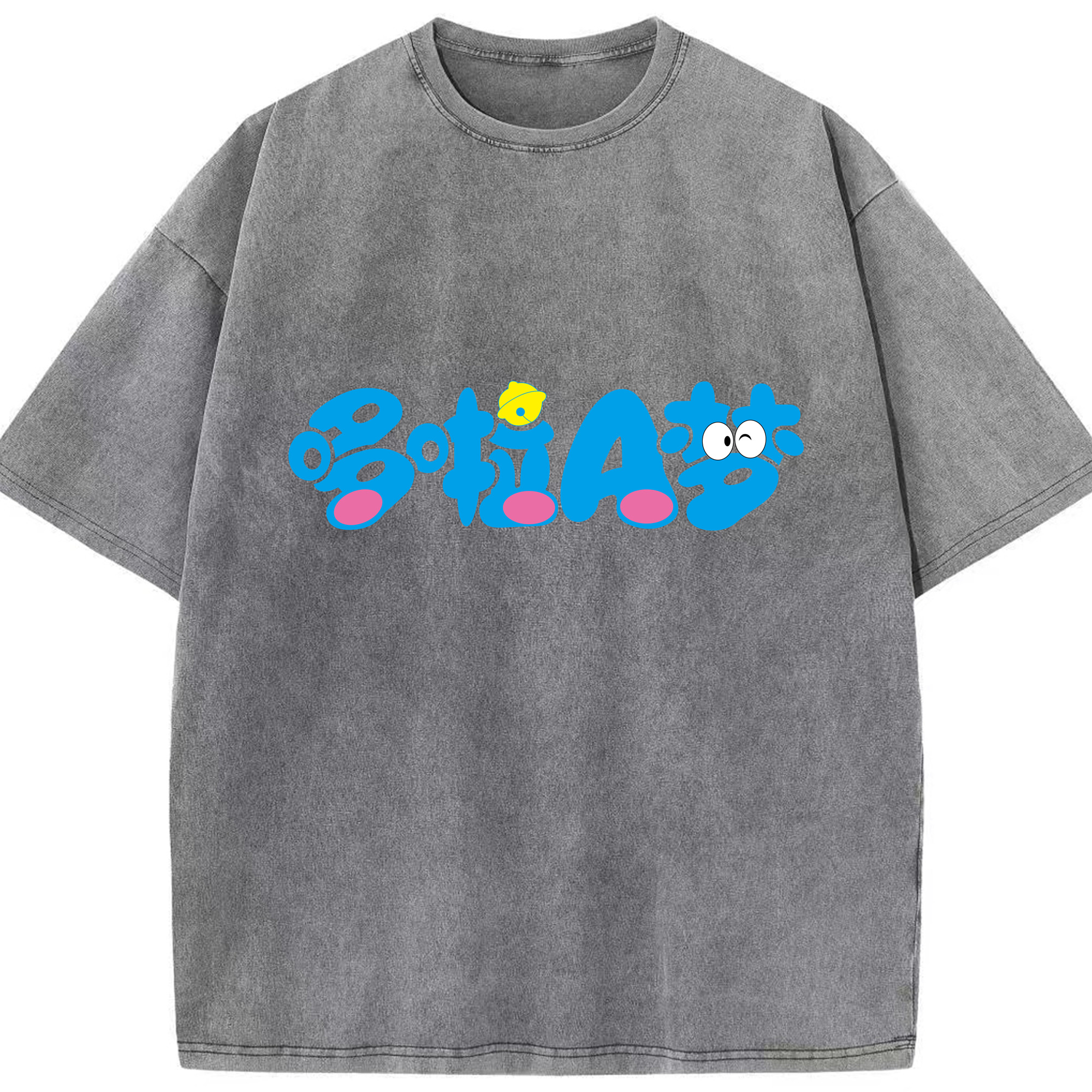 （画像用） ドラえもん Doraemon 綿100% ヴィンテージ風 半袖Tシャツ（フロントプリント）