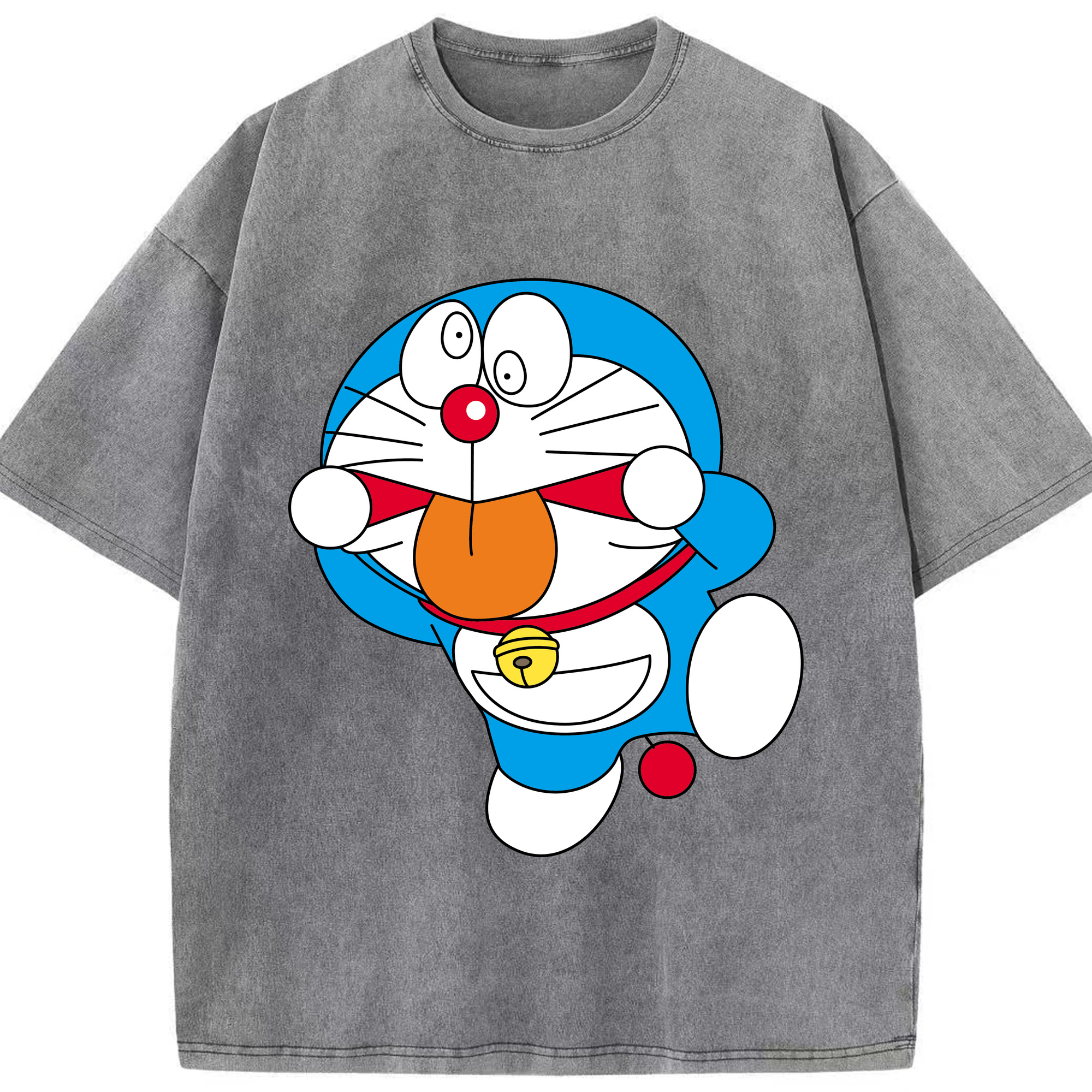 （画像用） ドラえもん Doraemon 綿100% ヴィンテージ風 半袖Tシャツ（フロントプリント）