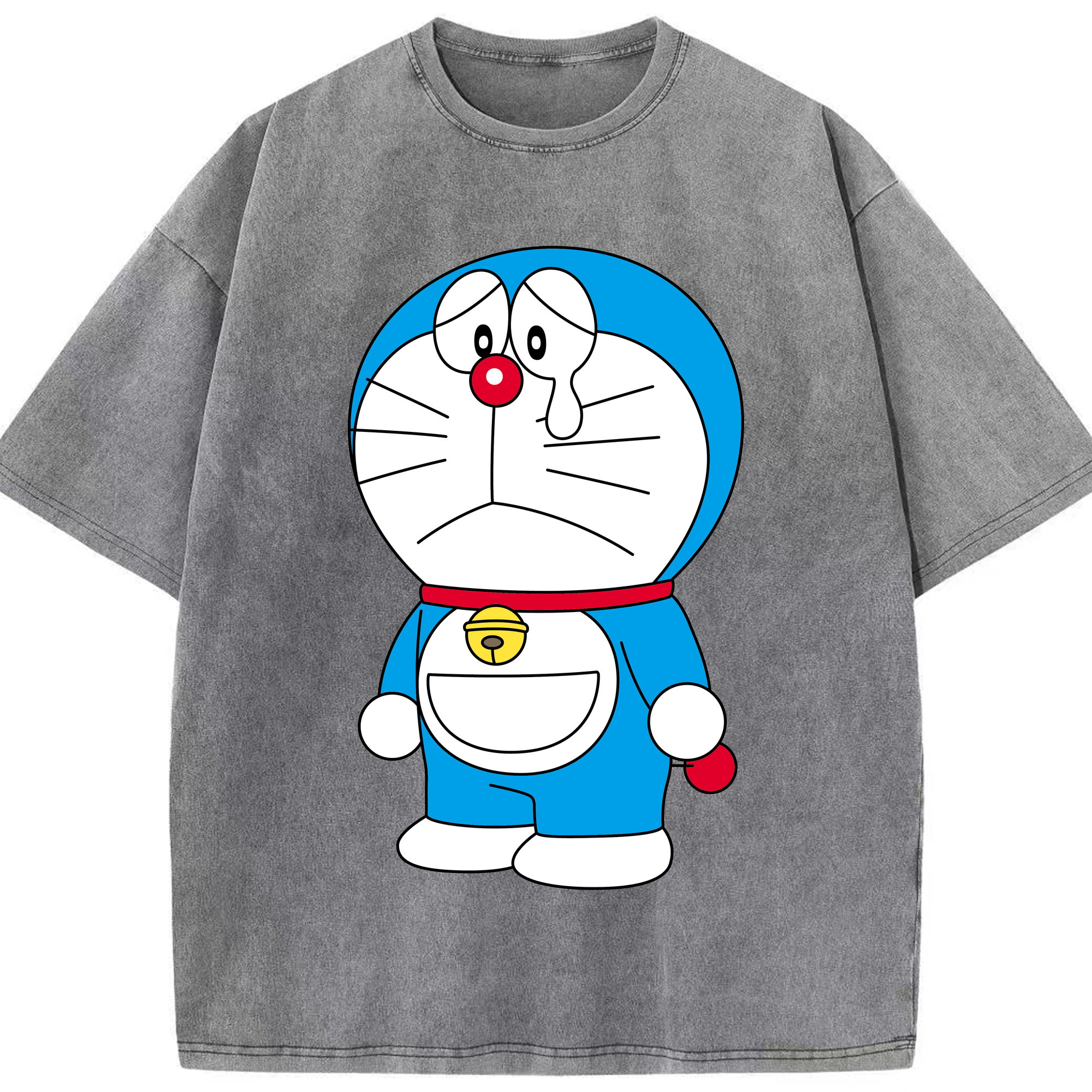 （画像用） ドラえもん Doraemon 綿100% ヴィンテージ風 半袖Tシャツ（フロントプリント）