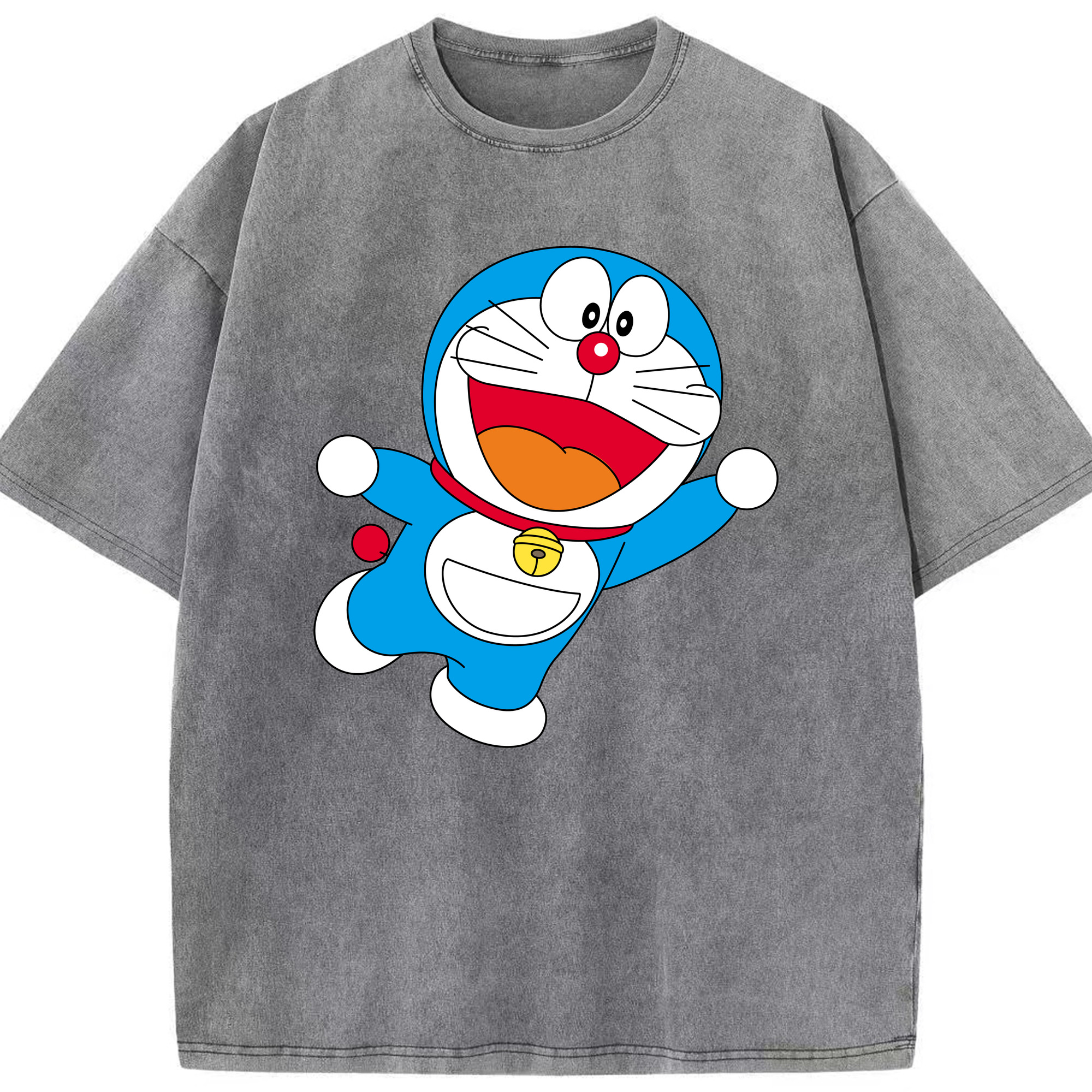 （画像用） ドラえもん Doraemon 綿100% ヴィンテージ風 半袖Tシャツ（フロントプリント）