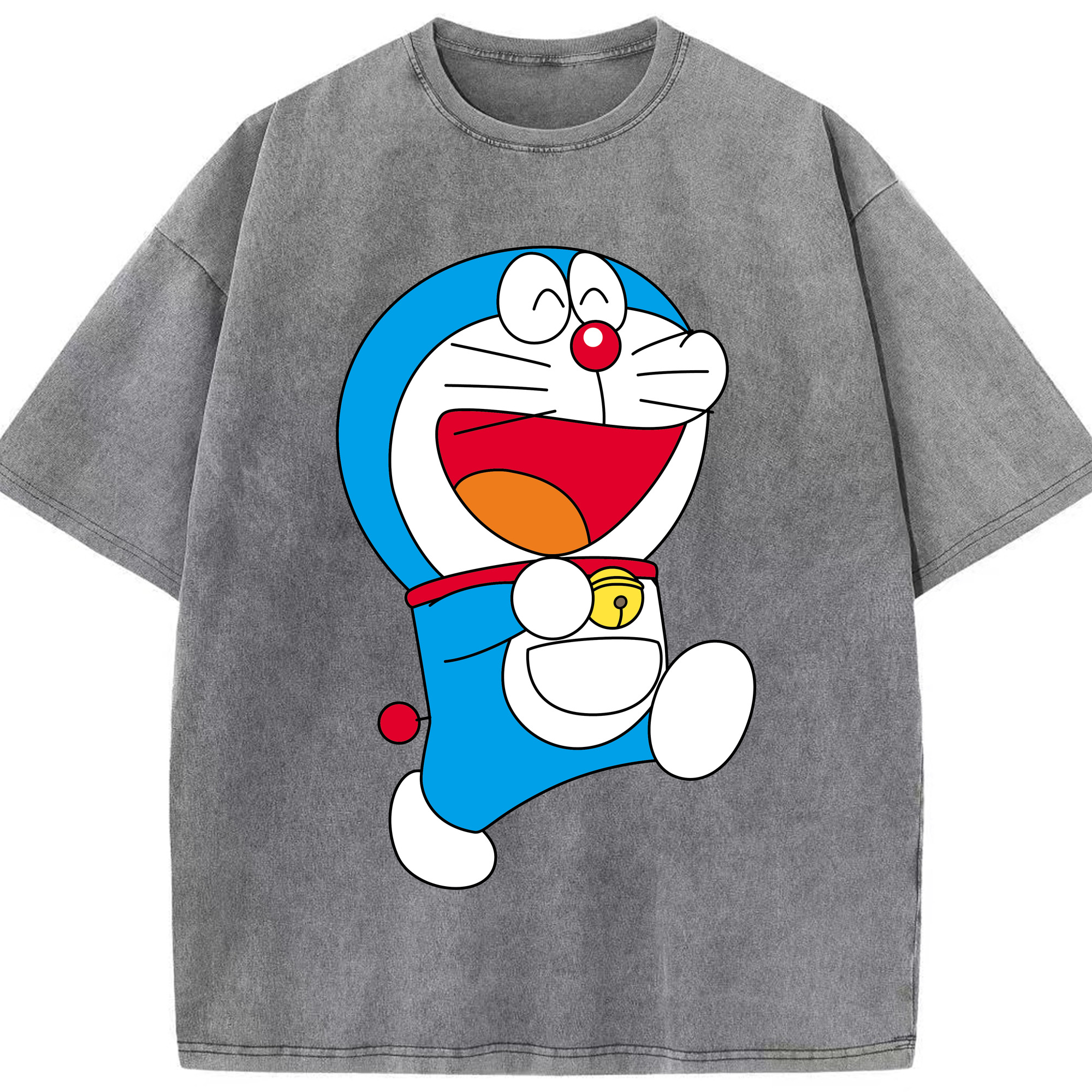 （画像用） ドラえもん Doraemon 綿100% ヴィンテージ風 半袖Tシャツ（フロントプリント）