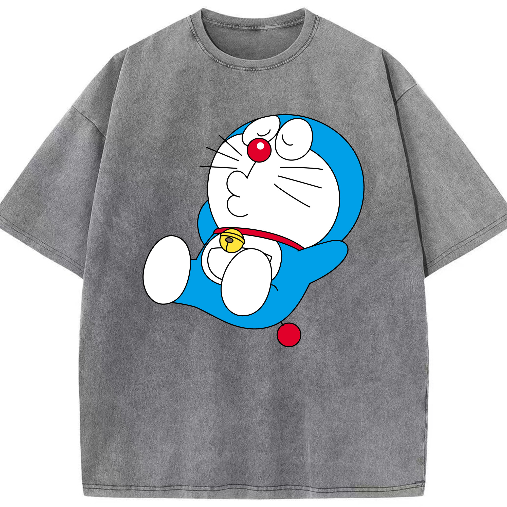 （画像用） ドラえもん Doraemon 綿100% ヴィンテージ風 半袖Tシャツ（フロントプリント）