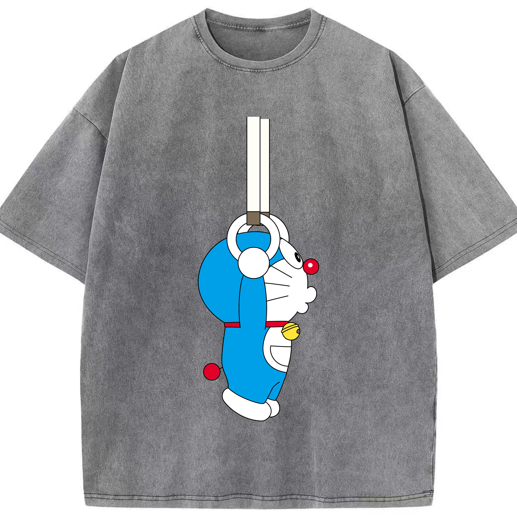 （画像用） ドラえもん Doraemon 綿100% ヴィンテージ風 半袖Tシャツ（フロントプリント）