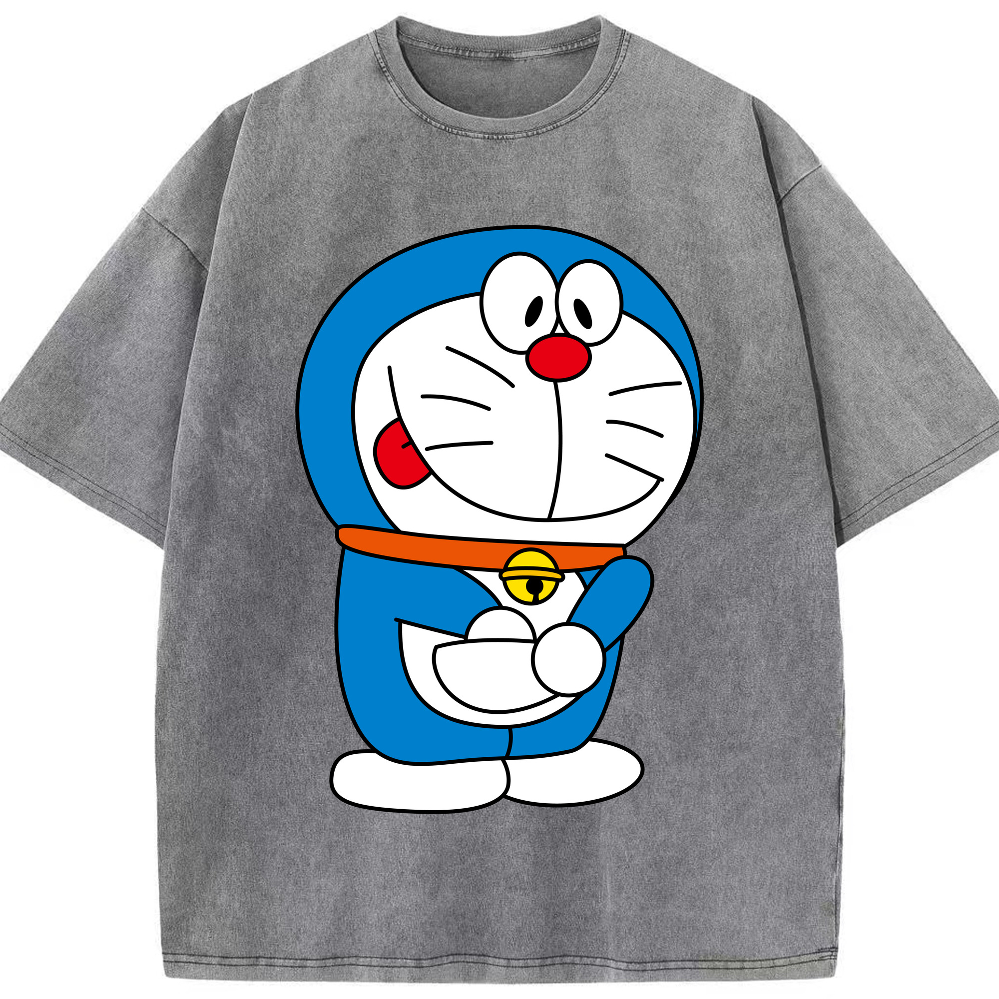 （画像用） ドラえもん Doraemon 綿100% ヴィンテージ風 半袖Tシャツ（フロントプリント）