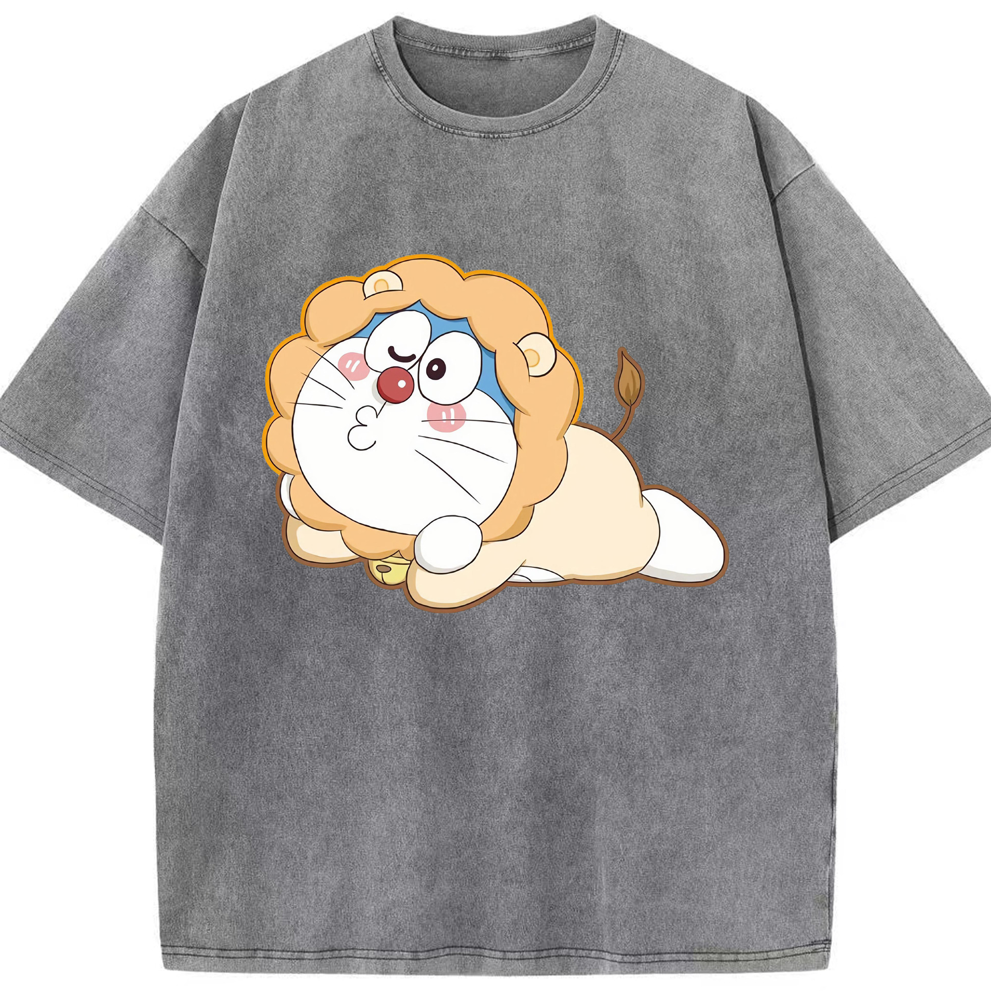 （画像用） ドラえもん Doraemon 綿100% ヴィンテージ風 半袖Tシャツ（フロントプリント）