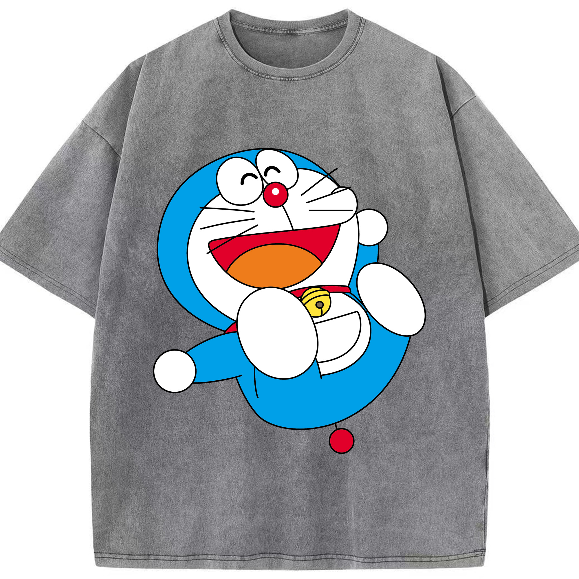（画像用） ドラえもん Doraemon 綿100% ヴィンテージ風 半袖Tシャツ（フロントプリント）