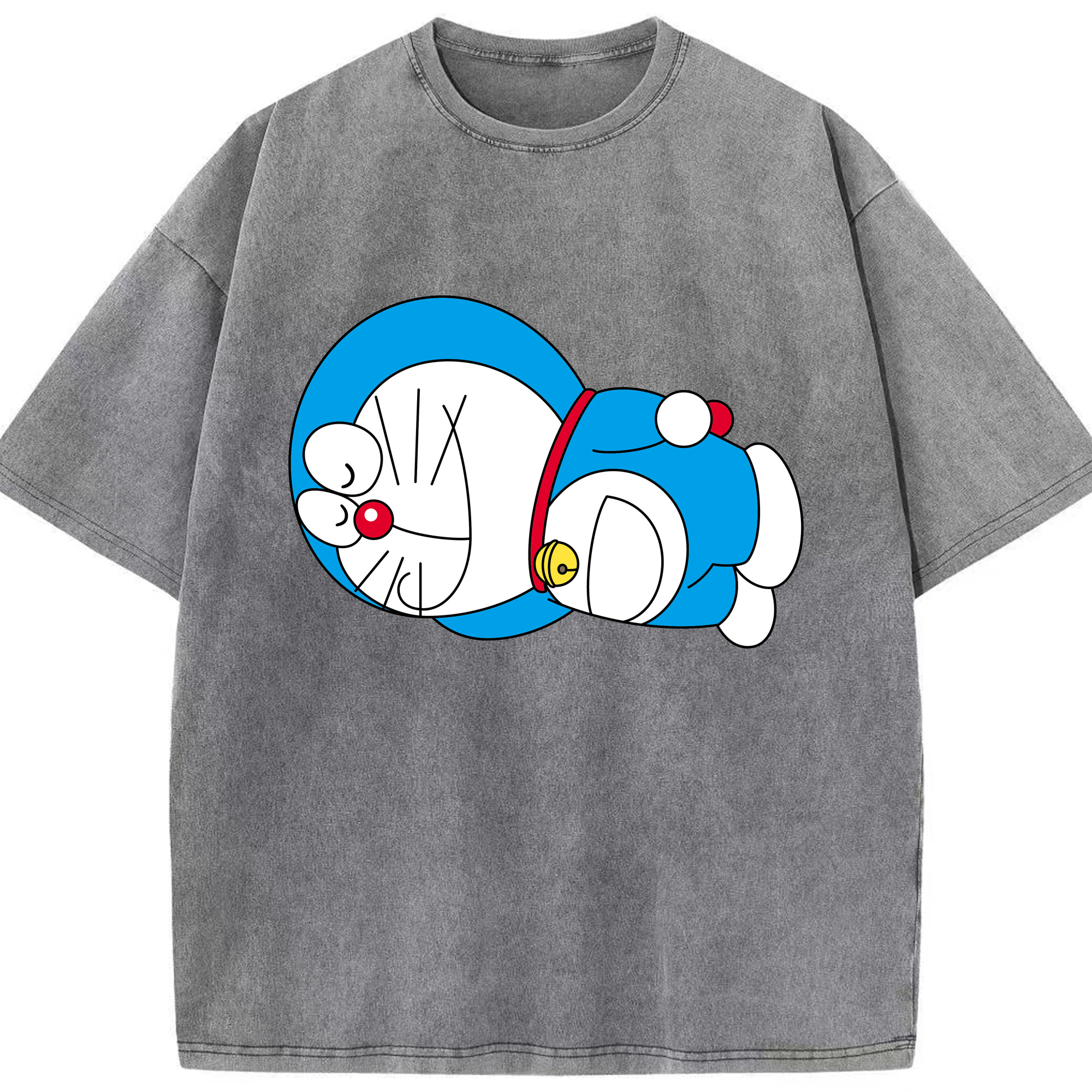 （画像用） ドラえもん Doraemon 綿100% ヴィンテージ風 半袖Tシャツ（フロントプリント）