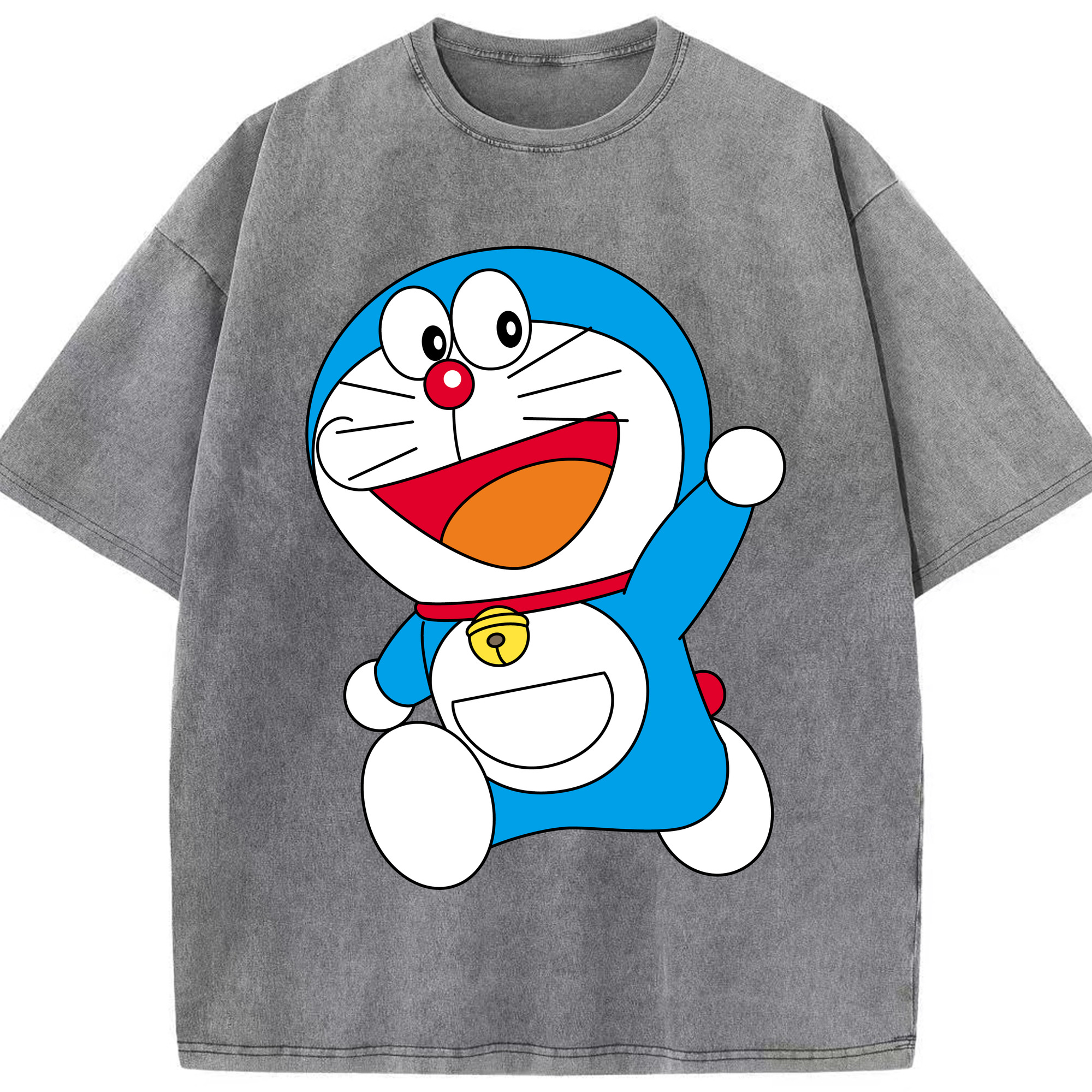 （画像用） ドラえもん Doraemon 綿100% ヴィンテージ風 半袖Tシャツ（フロントプリント）