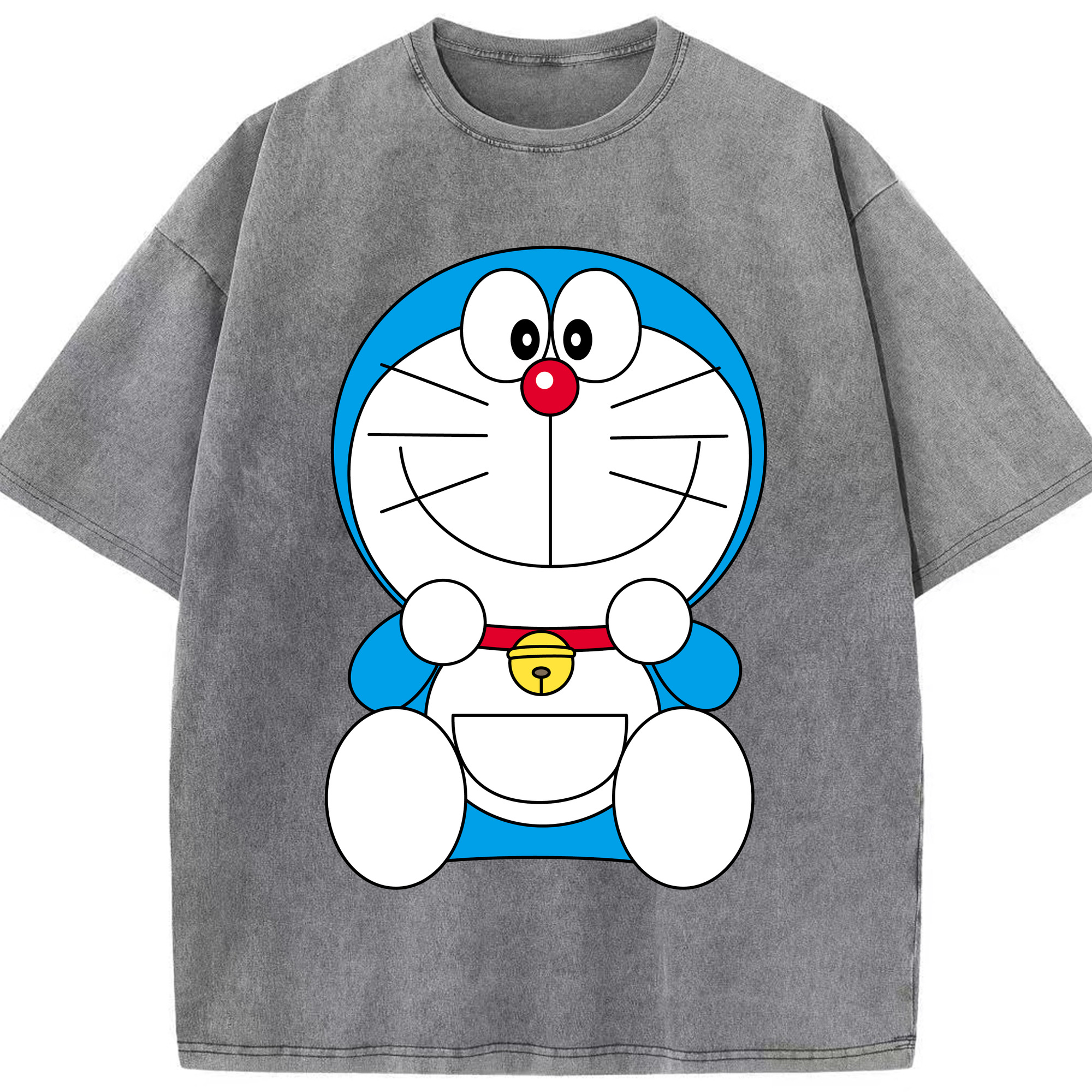 （画像用） ドラえもん Doraemon 綿100% ヴィンテージ風 半袖Tシャツ（フロントプリント）