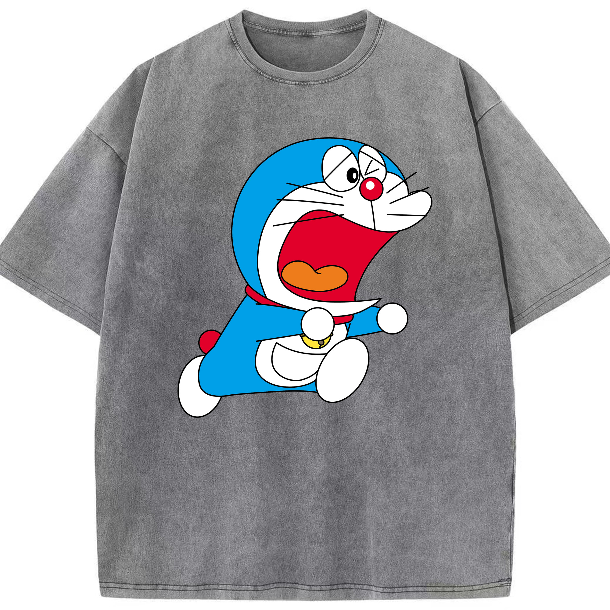 （画像用） ドラえもん Doraemon 綿100% ヴィンテージ風 半袖Tシャツ（フロントプリント）