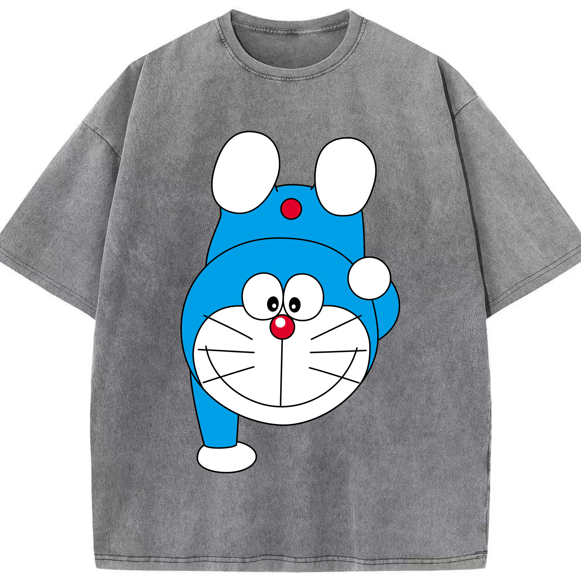 （画像用） ドラえもん Doraemon 綿100% ヴィンテージ風 半袖Tシャツ（フロントプリント）