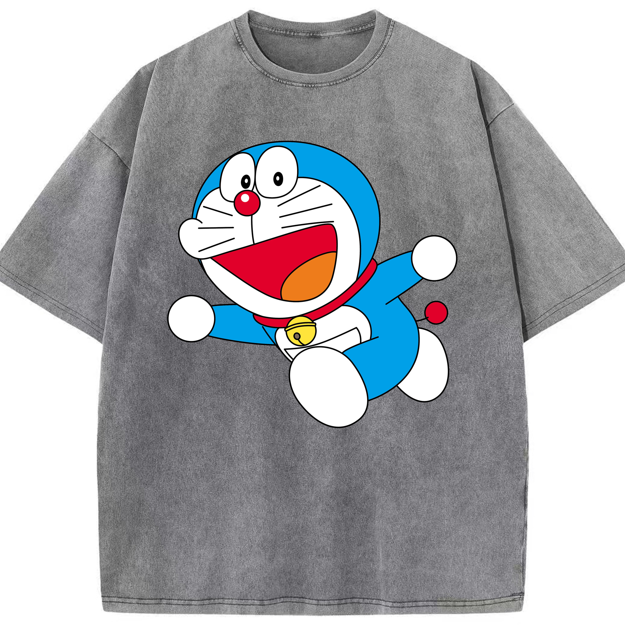 （画像用） ドラえもん Doraemon 綿100% ヴィンテージ風 半袖Tシャツ（フロントプリント）