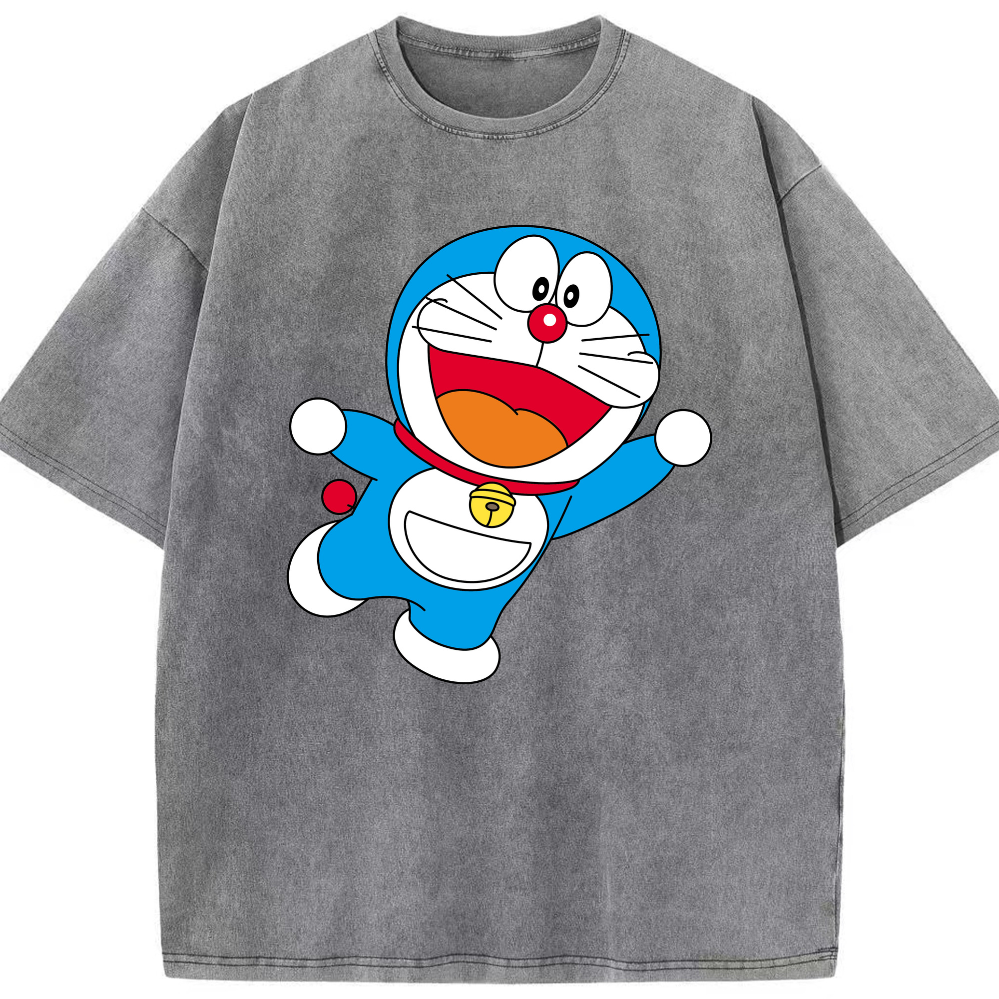 （画像用） ドラえもん Doraemon 綿100% ヴィンテージ風 半袖Tシャツ（フロントプリント）