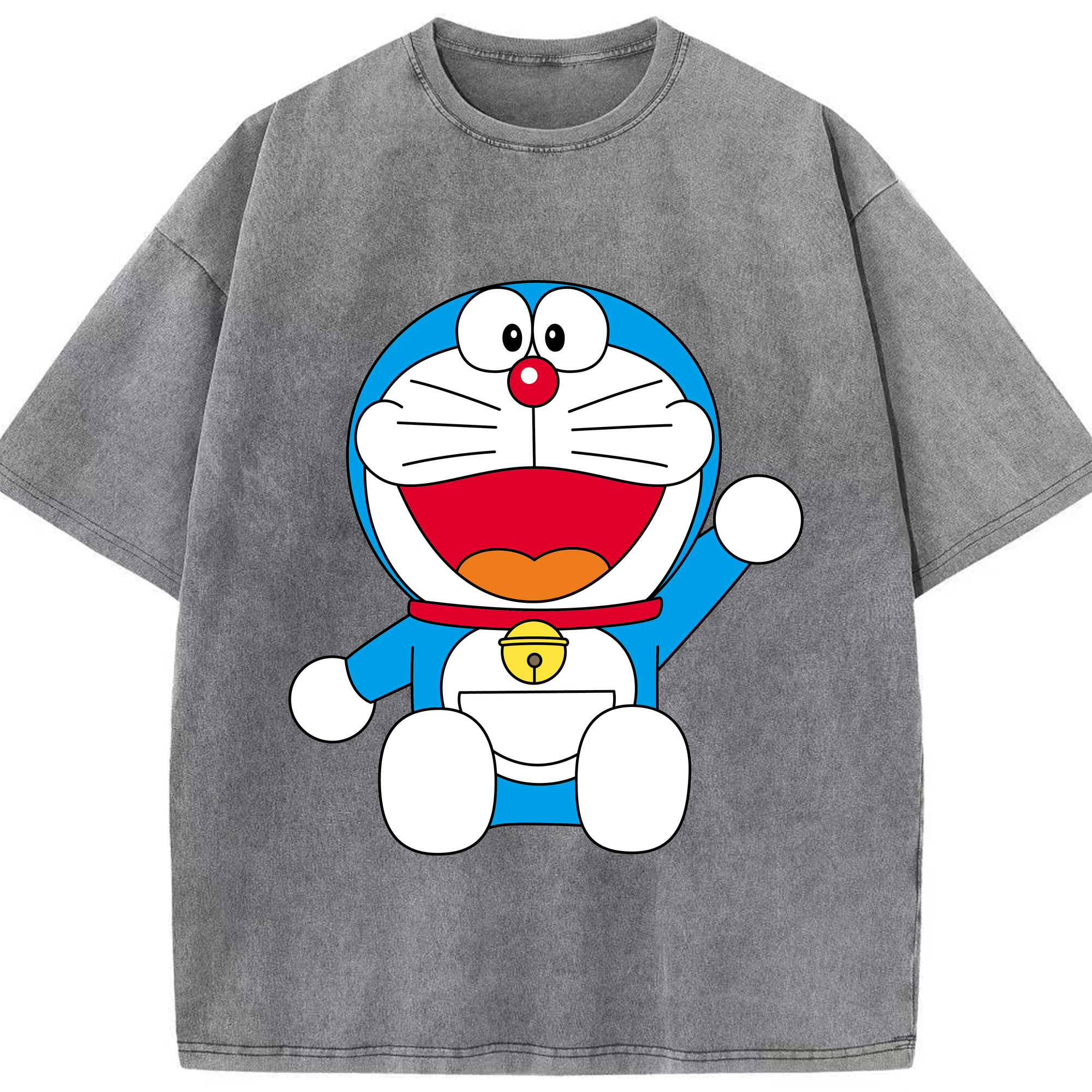 （画像用） ドラえもん Doraemon 綿100% ヴィンテージ風 半袖Tシャツ（フロントプリント）