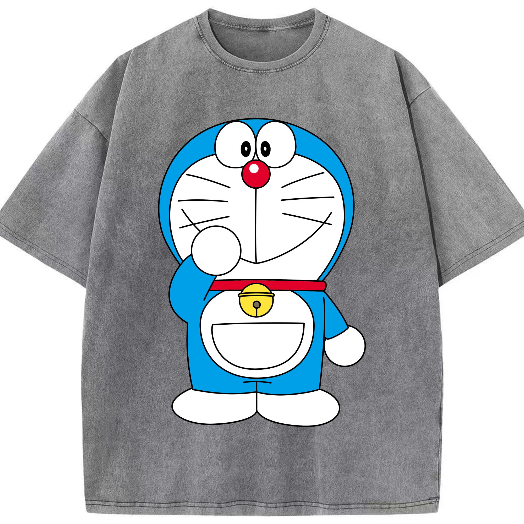 （画像用） ドラえもん Doraemon 綿100% ヴィンテージ風 半袖Tシャツ（フロントプリント）