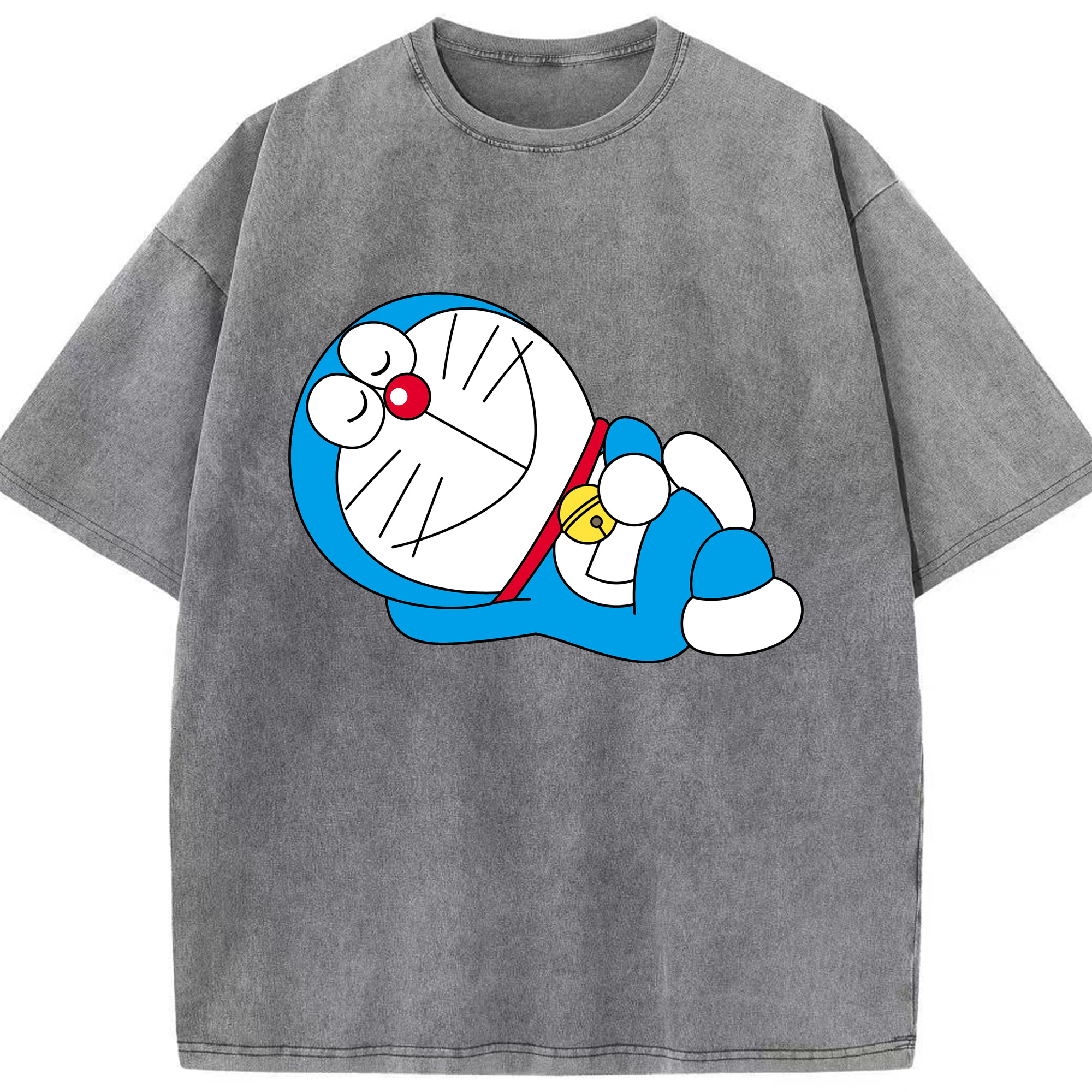 （画像用） ドラえもん Doraemon 綿100% ヴィンテージ風 半袖Tシャツ（フロントプリント）