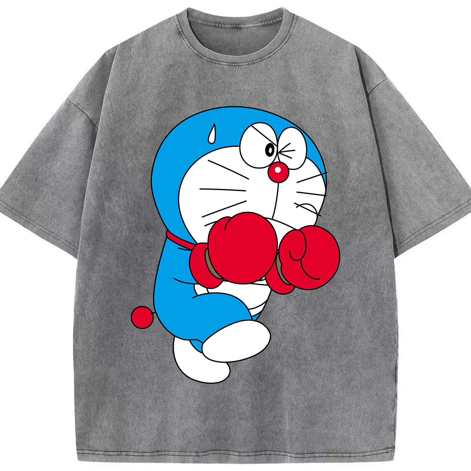 （画像用） ドラえもん Doraemon 綿100% ヴィンテージ風 半袖Tシャツ（フロントプリント）