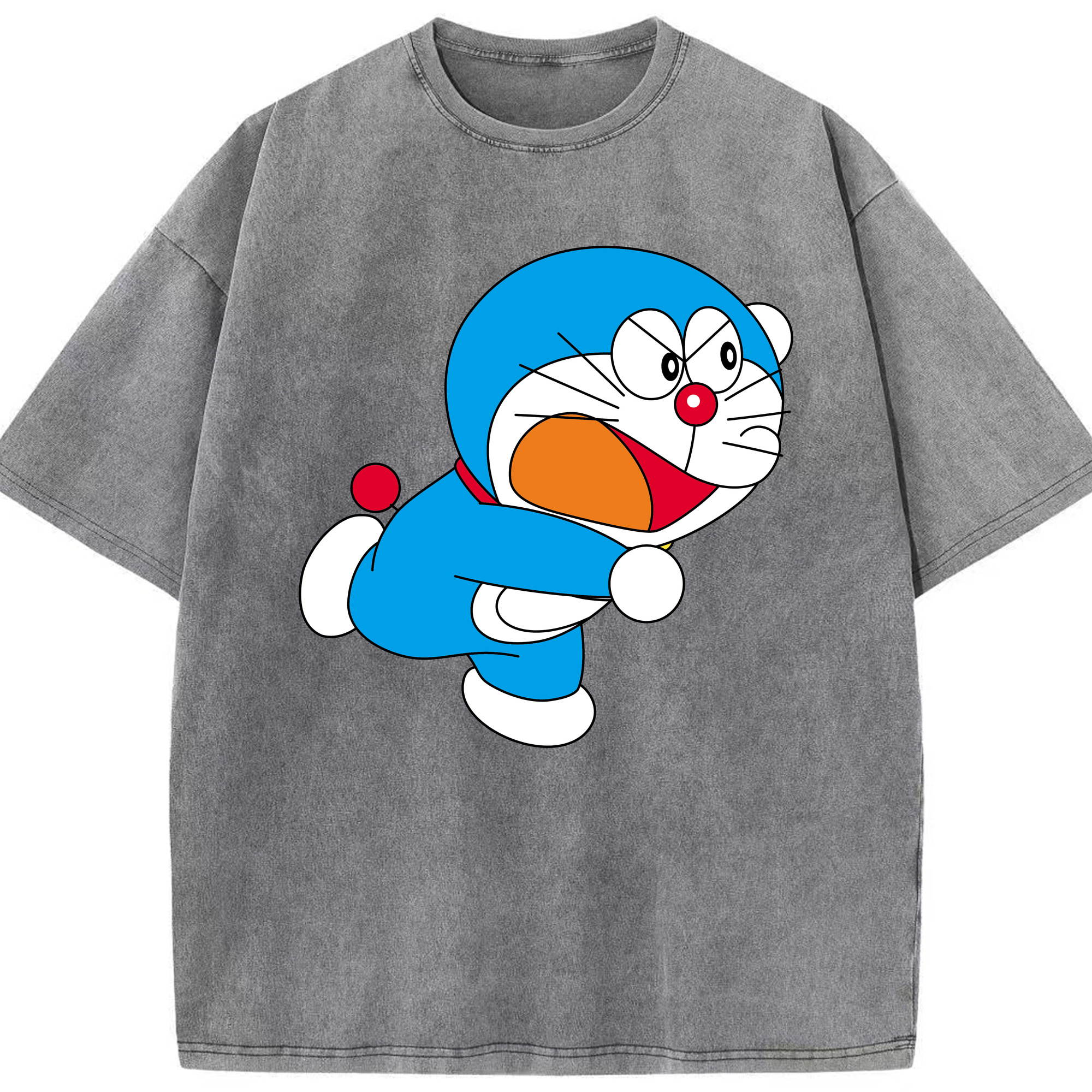（画像用） ドラえもん Doraemon 綿100% ヴィンテージ風 半袖Tシャツ（フロントプリント）