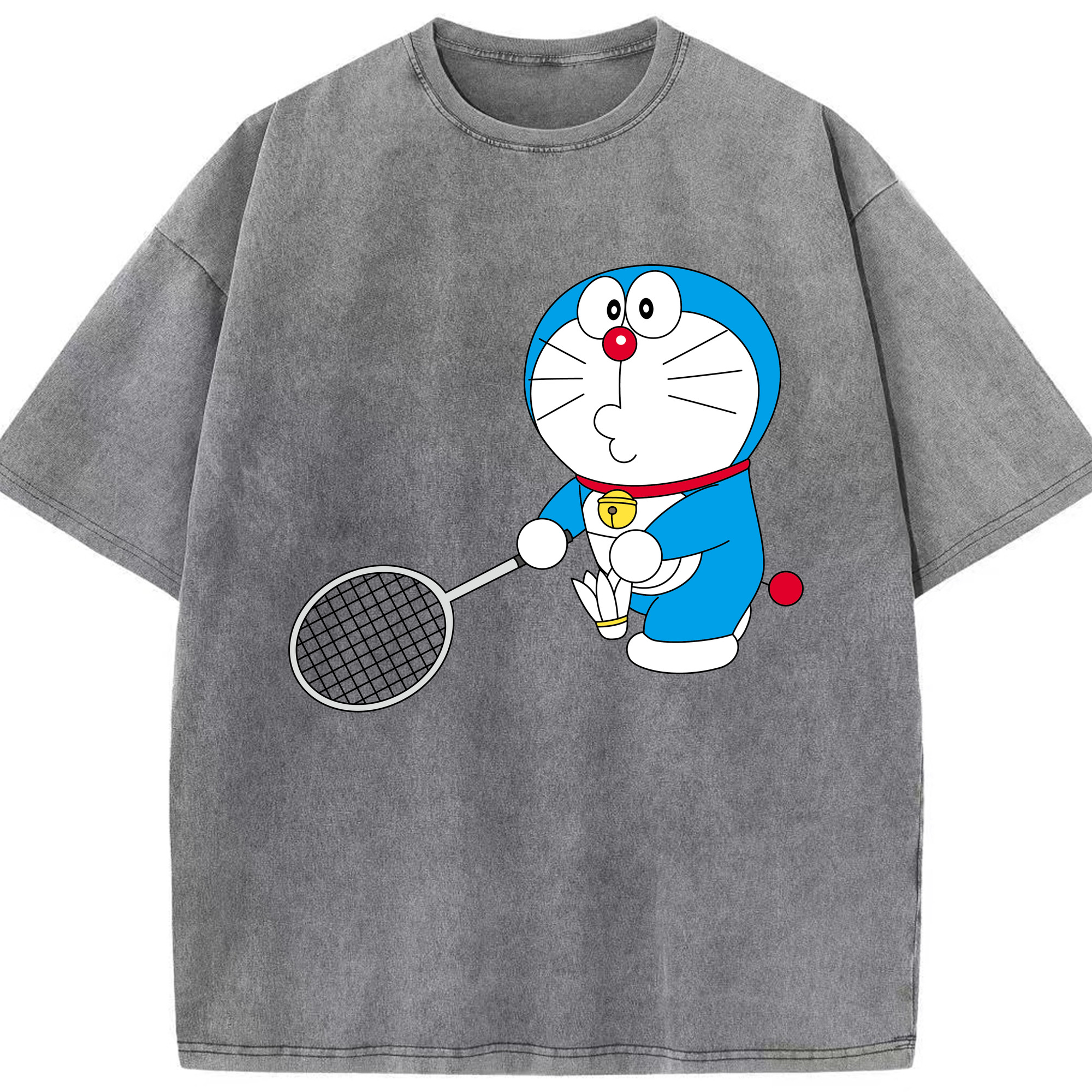 （画像用） ドラえもん Doraemon 綿100% ヴィンテージ風 半袖Tシャツ（フロントプリント）
