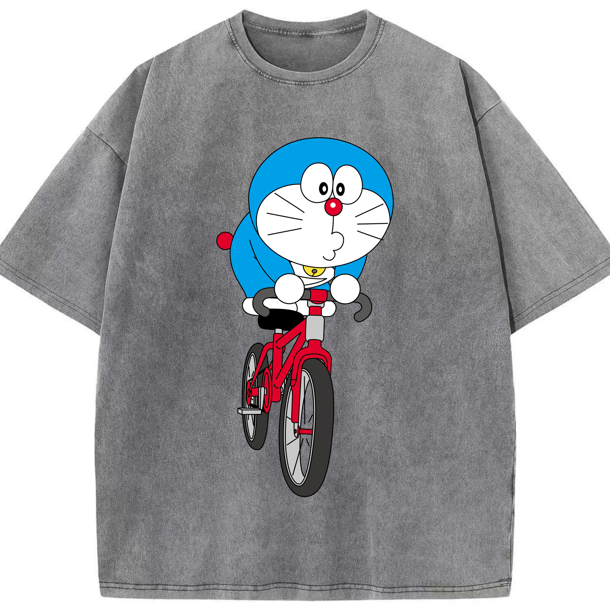 （画像用） ドラえもん Doraemon 綿100% ヴィンテージ風 半袖Tシャツ（フロントプリント）
