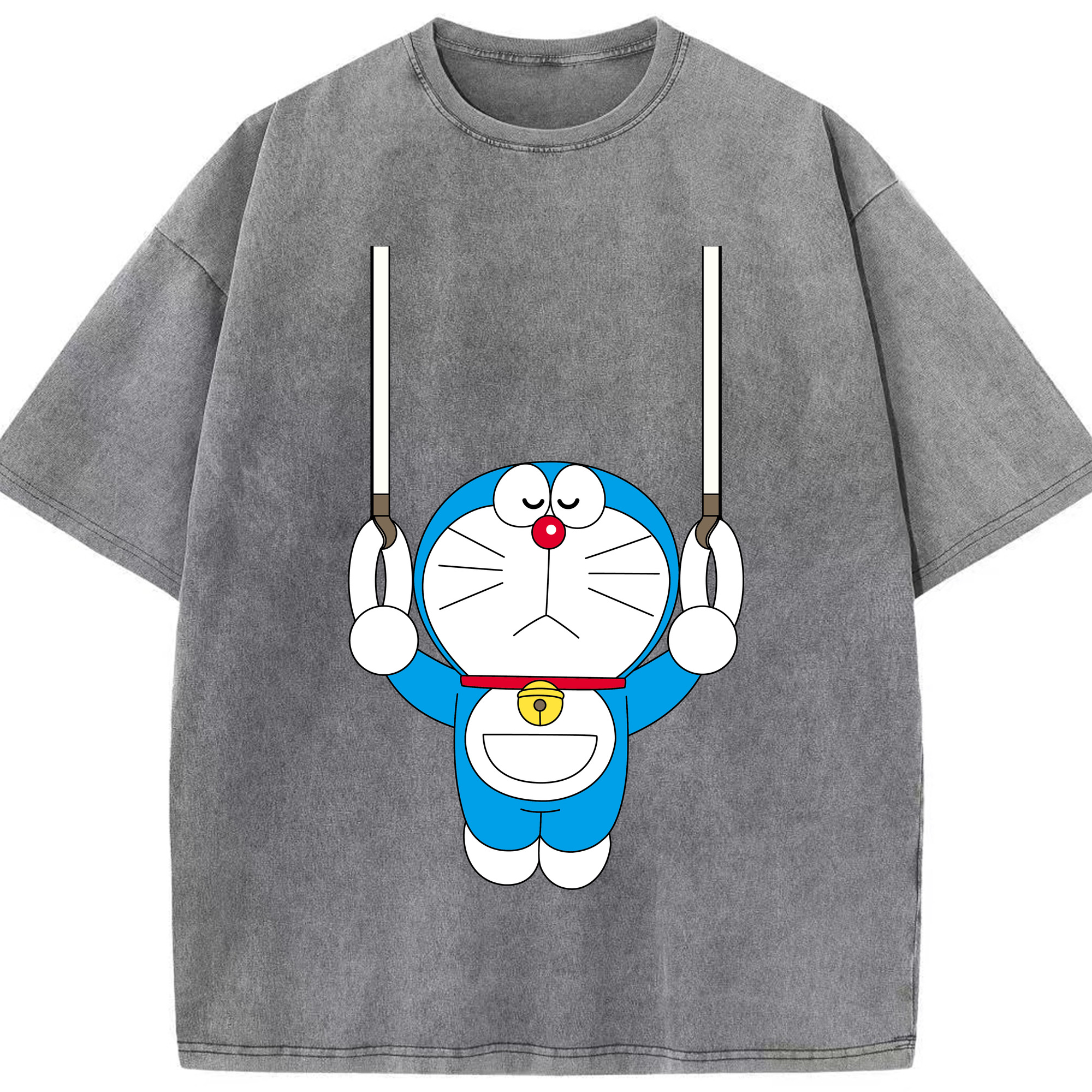 （画像用） ドラえもん Doraemon 綿100% ヴィンテージ風 半袖Tシャツ（フロントプリント）