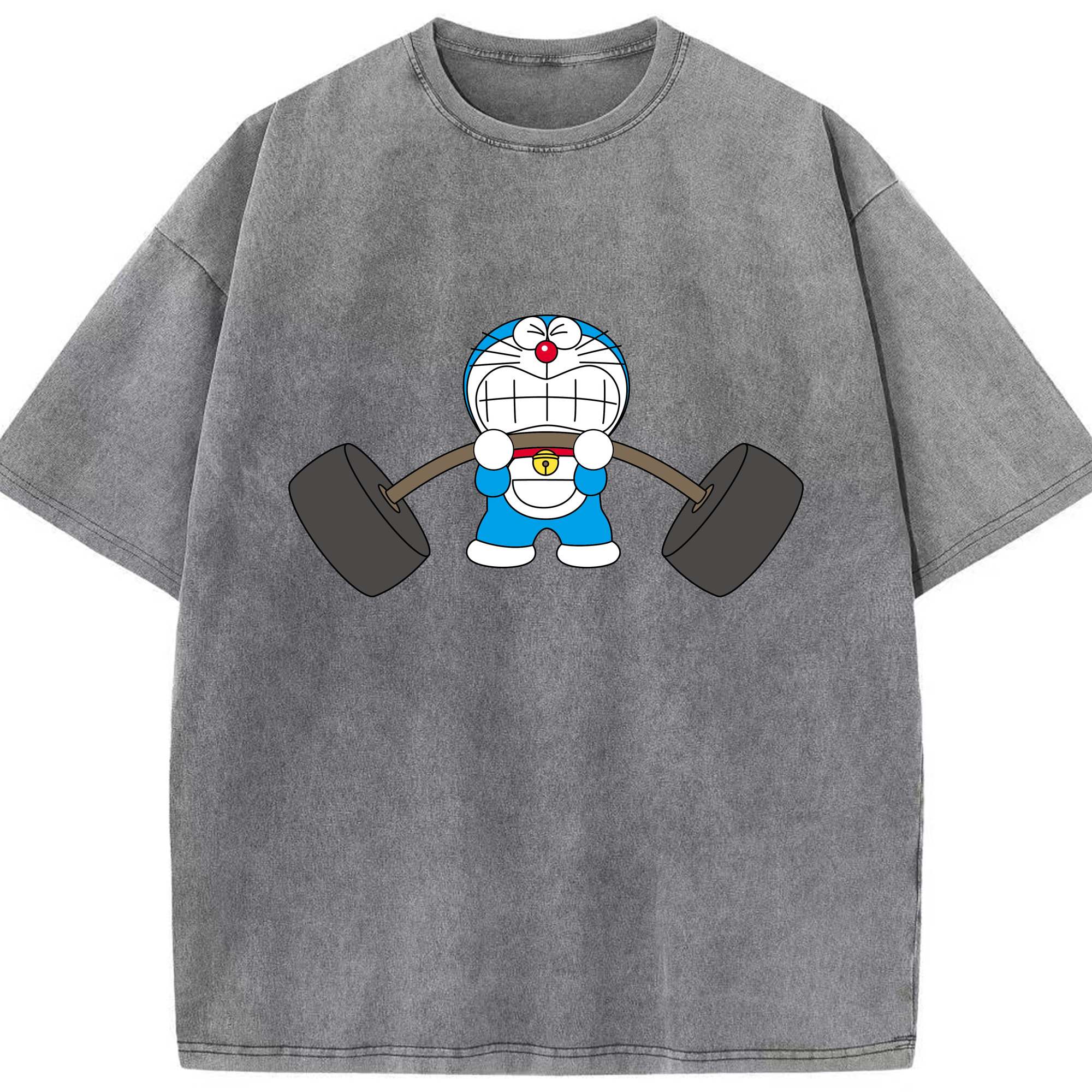 （画像用） ドラえもん Doraemon 綿100% ヴィンテージ風 半袖Tシャツ（フロントプリント）