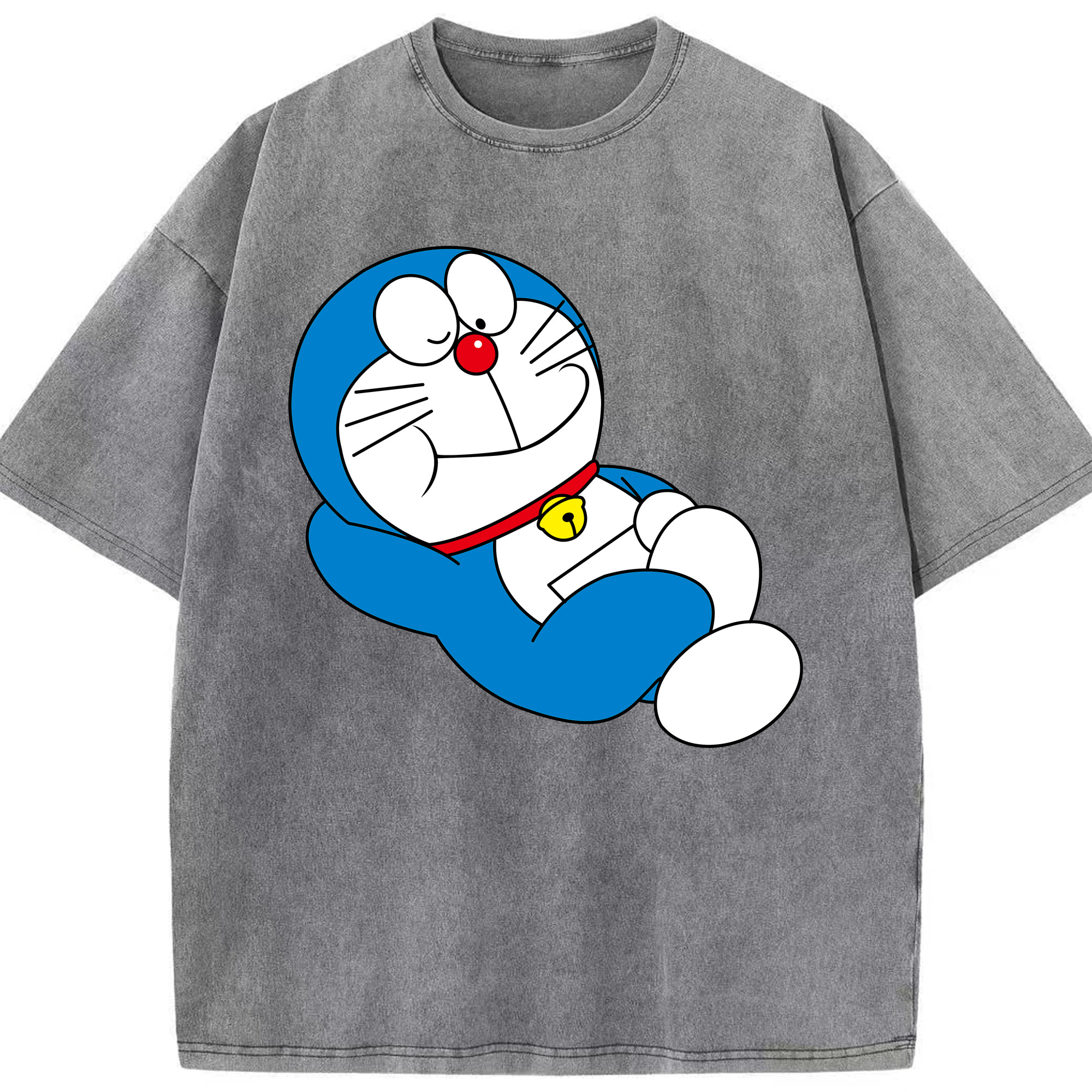 （画像用） ドラえもん Doraemon 綿100% ヴィンテージ風 半袖Tシャツ（フロントプリント）