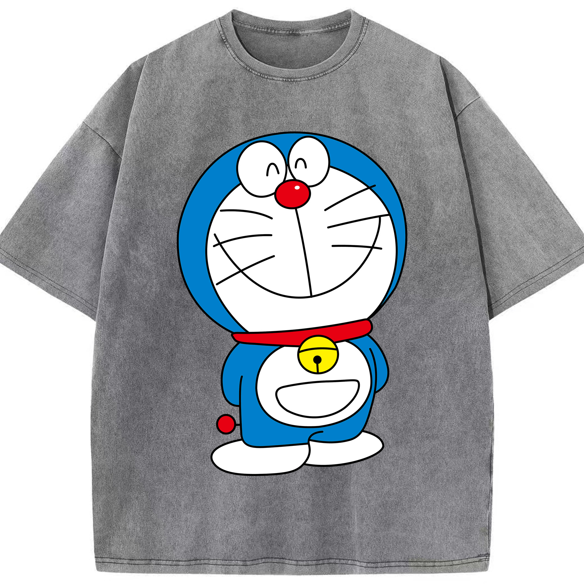 （画像用） ドラえもん Doraemon 綿100% ヴィンテージ風 半袖Tシャツ（フロントプリント）