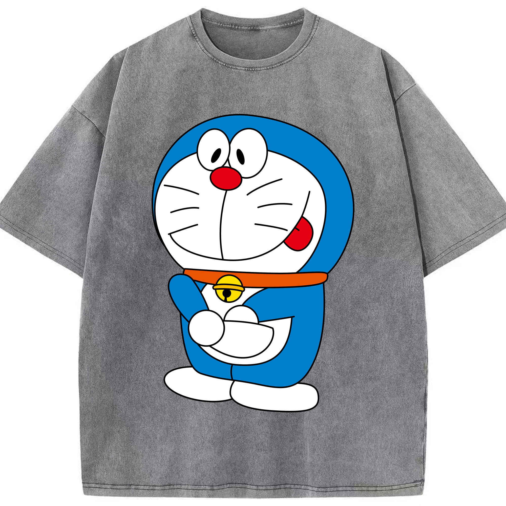 （画像用） ドラえもん Doraemon 綿100% ヴィンテージ風 半袖Tシャツ（フロントプリント）