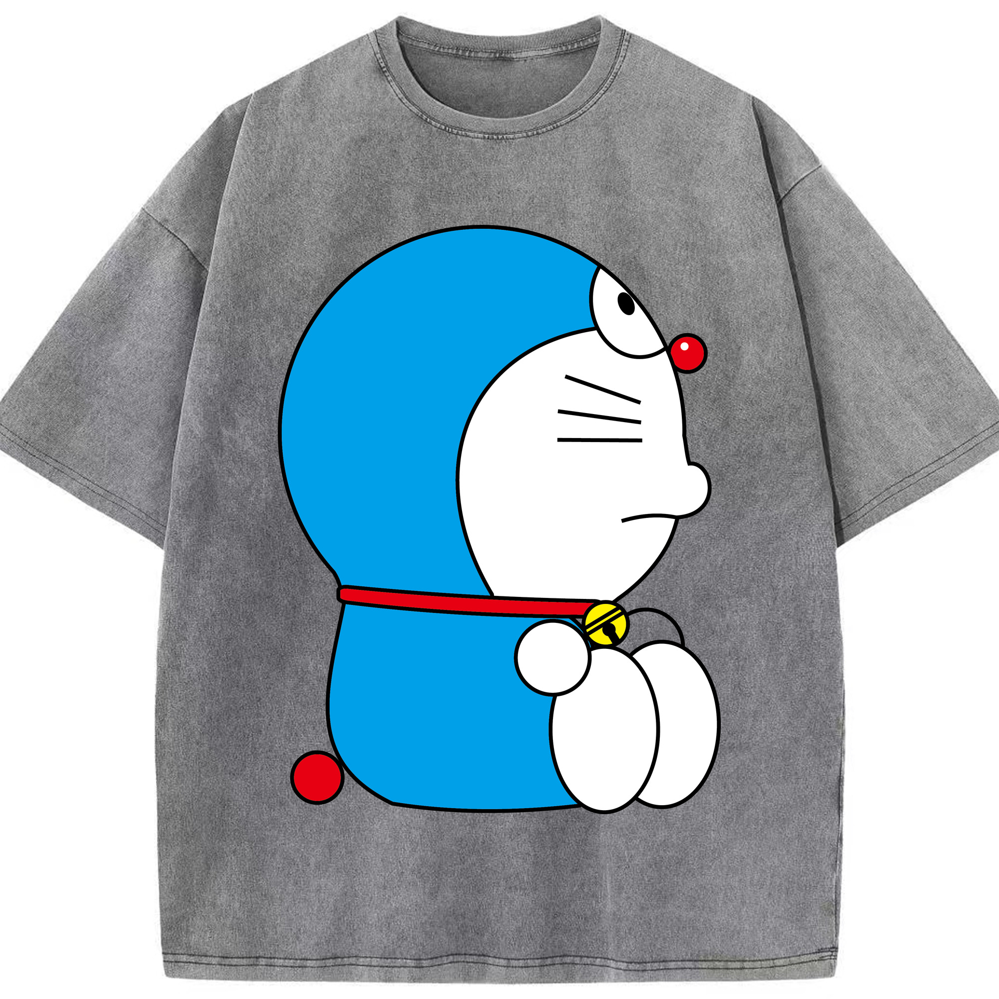 （画像用） ドラえもん Doraemon 綿100% ヴィンテージ風 半袖Tシャツ（フロントプリント）