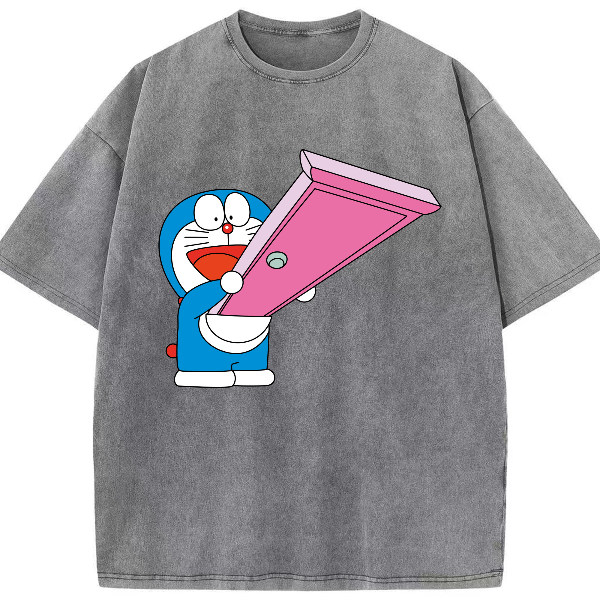 （画像用） ドラえもん Doraemon 綿100% ヴィンテージ風 半袖Tシャツ（フロントプリント）